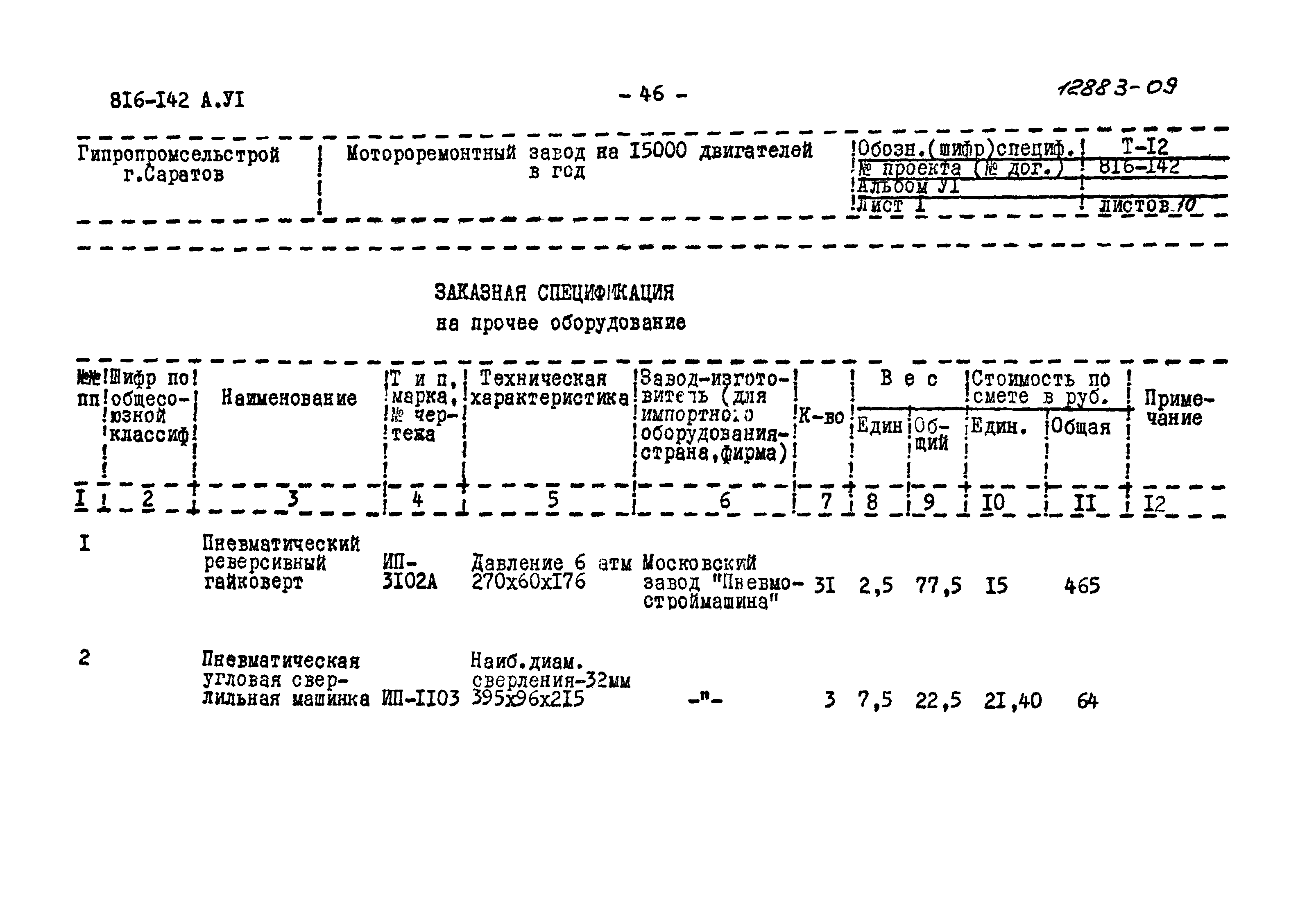 Типовой проект 816-142