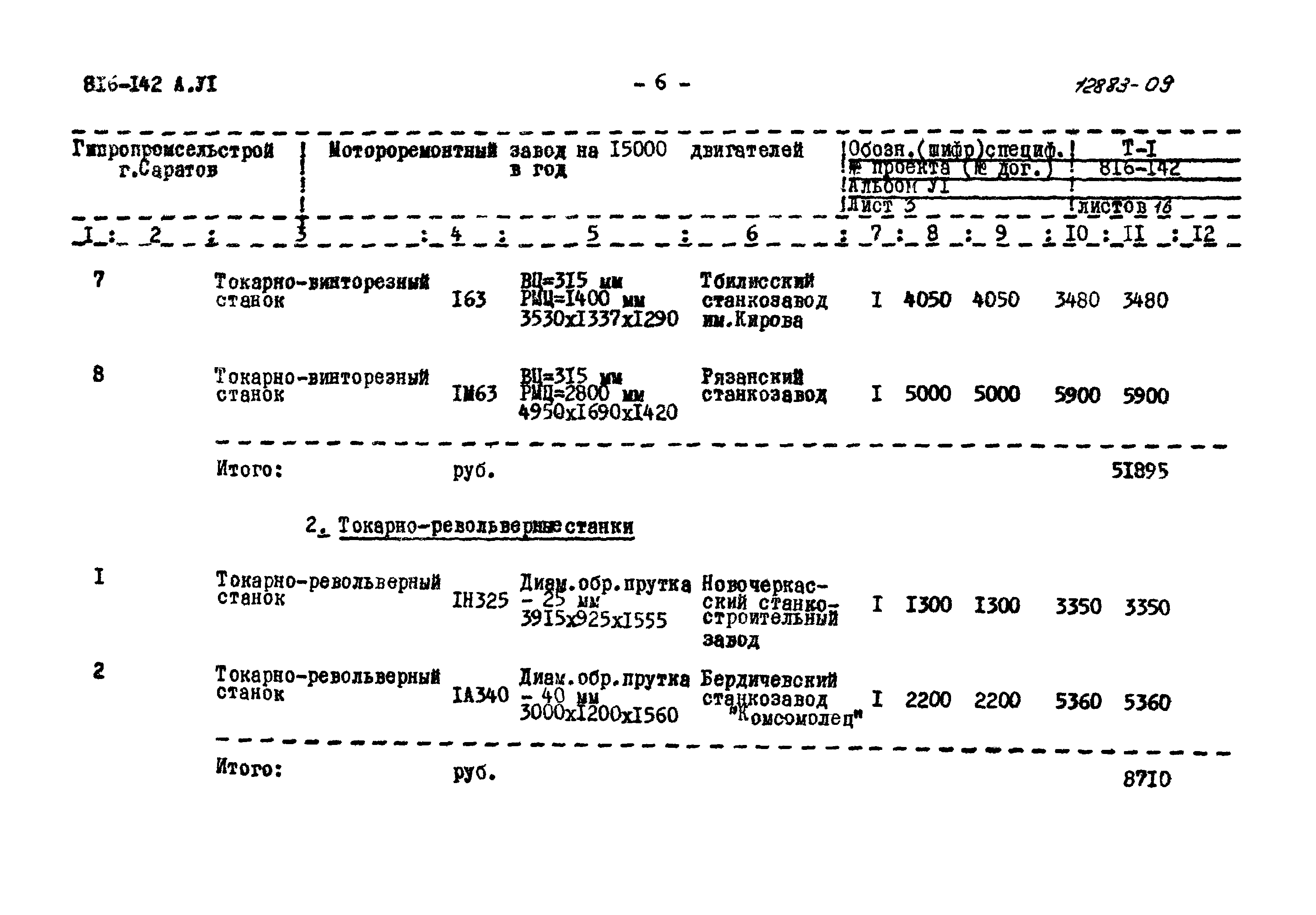 Типовой проект 816-142