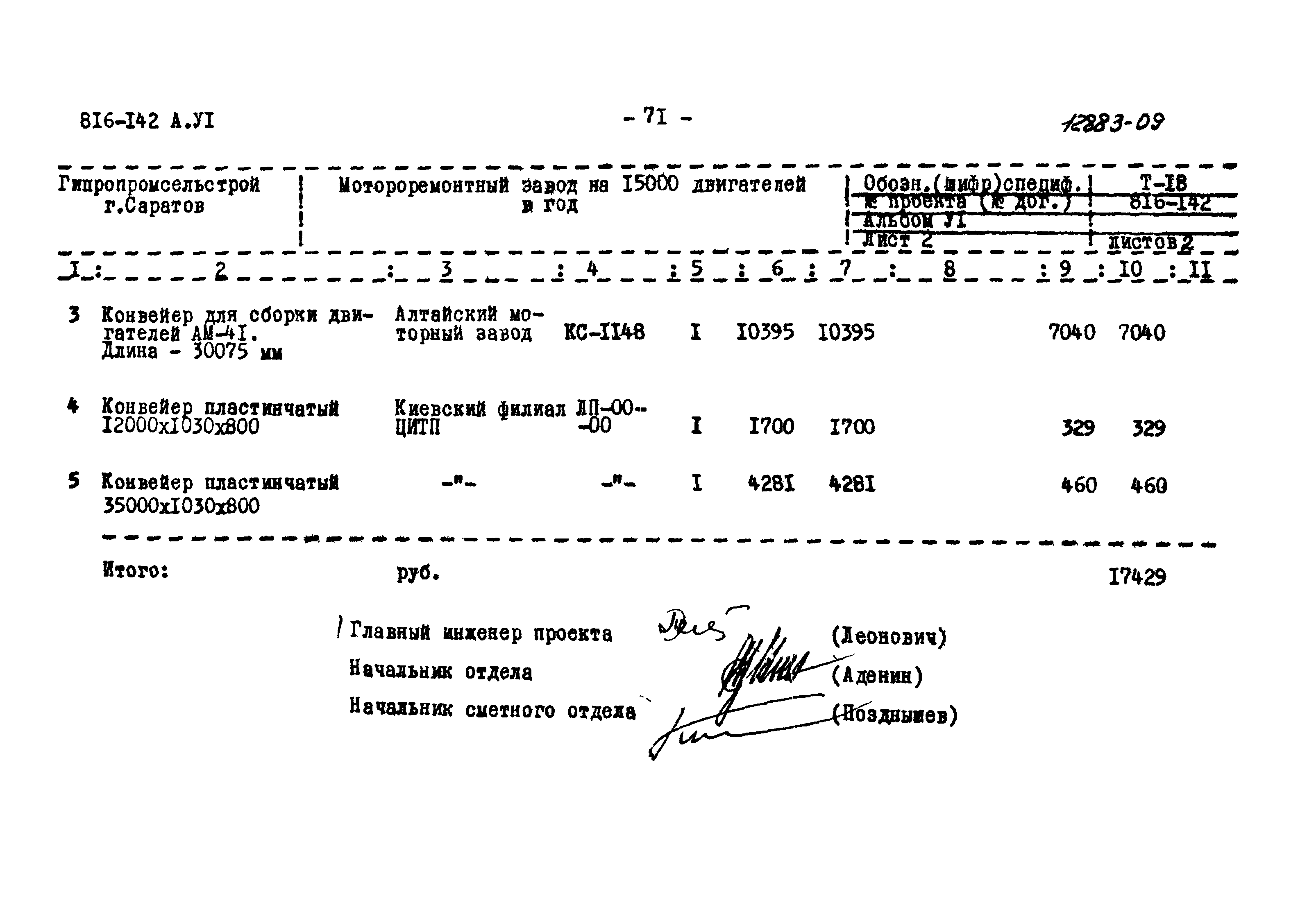 Типовой проект 816-142