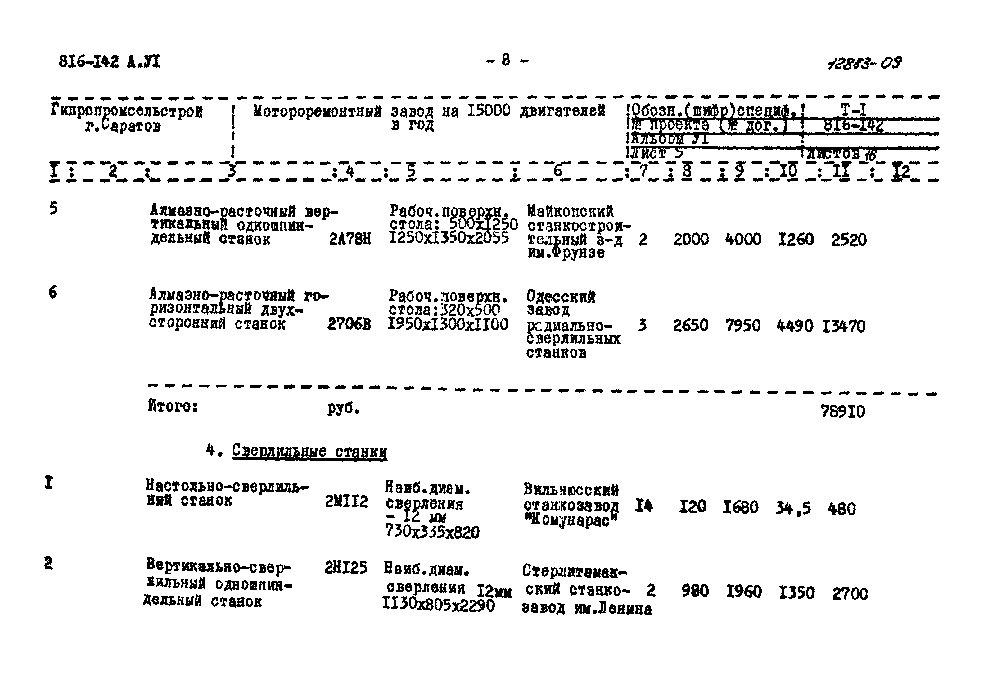 Типовой проект 816-142