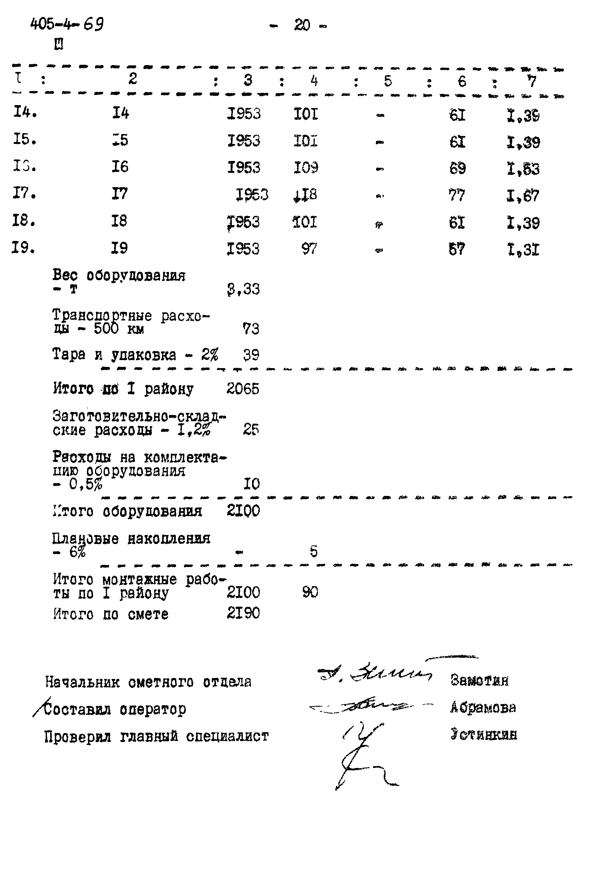 Типовой проект 405-4-69