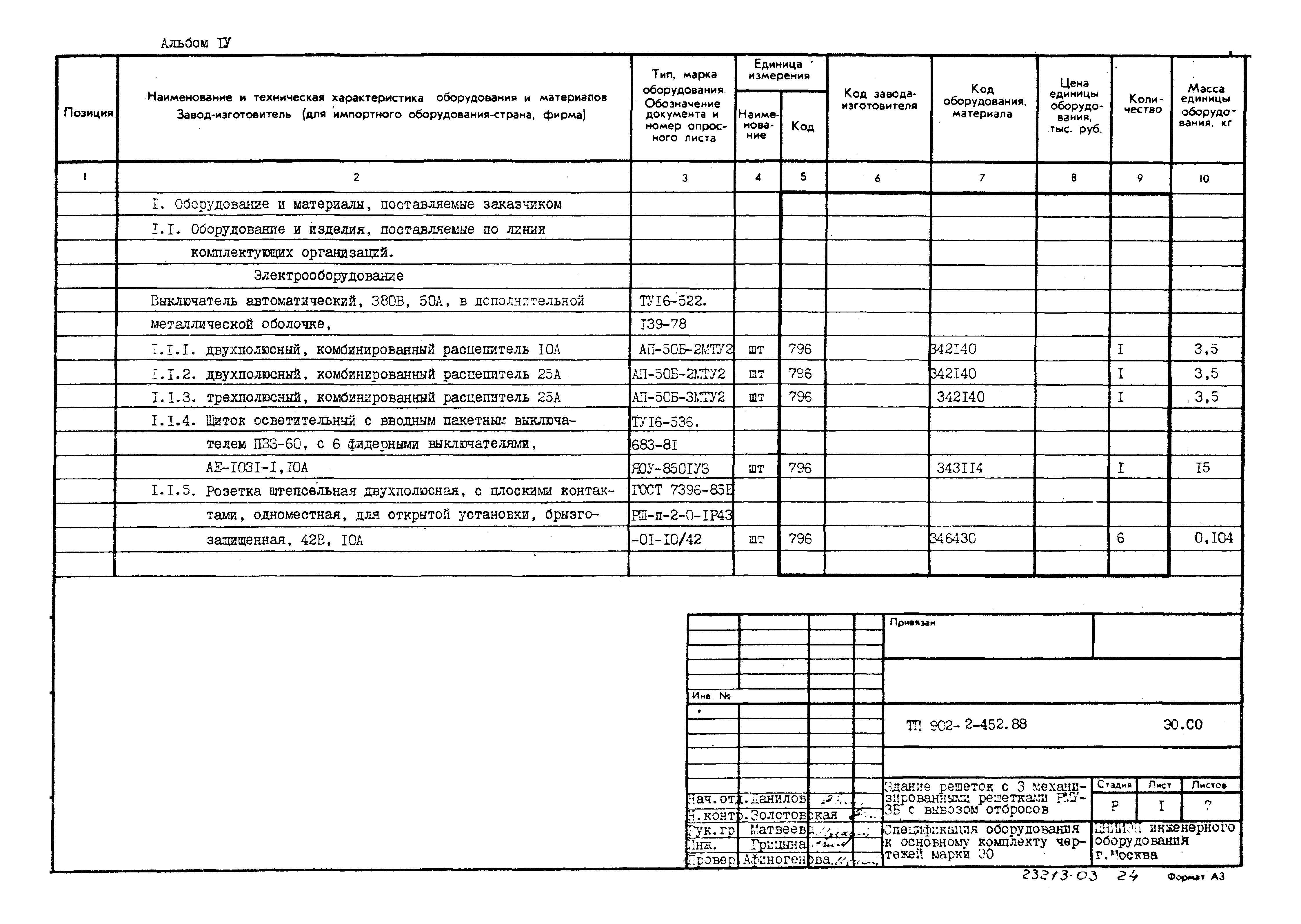 Типовой проект 902-2-452.88