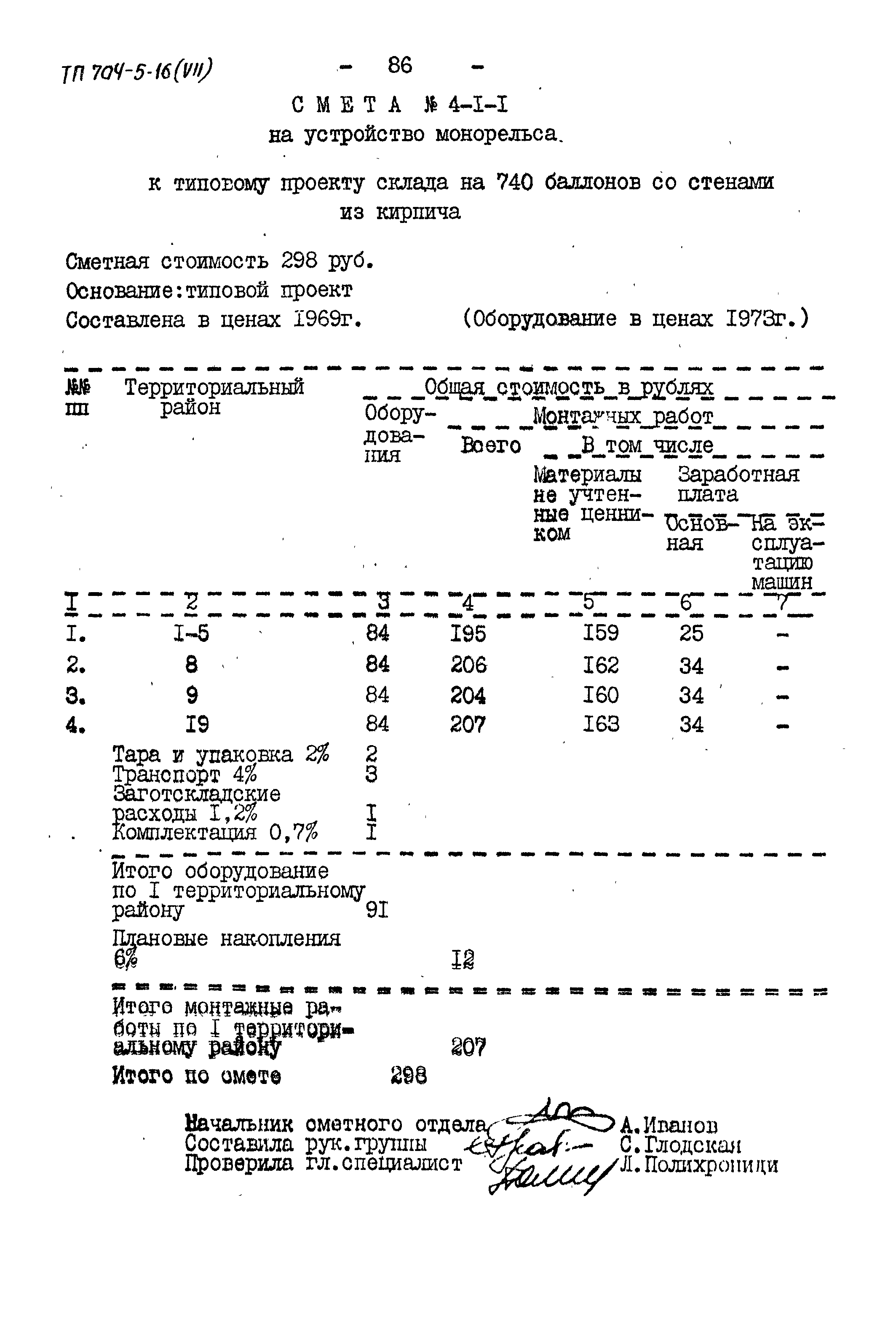 Типовой проект 704-5-16