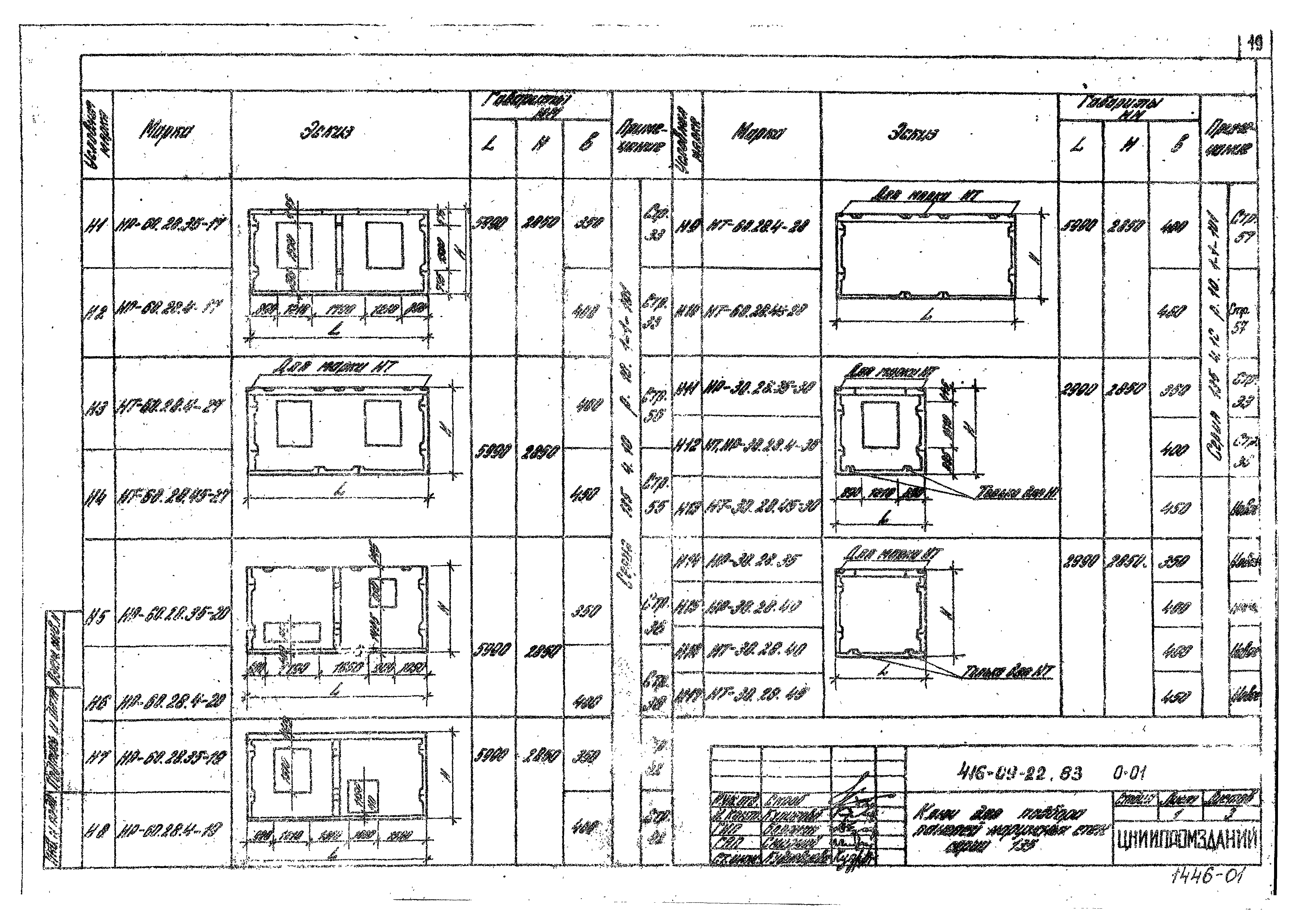 Типовые проектные решения 416-09-22.83