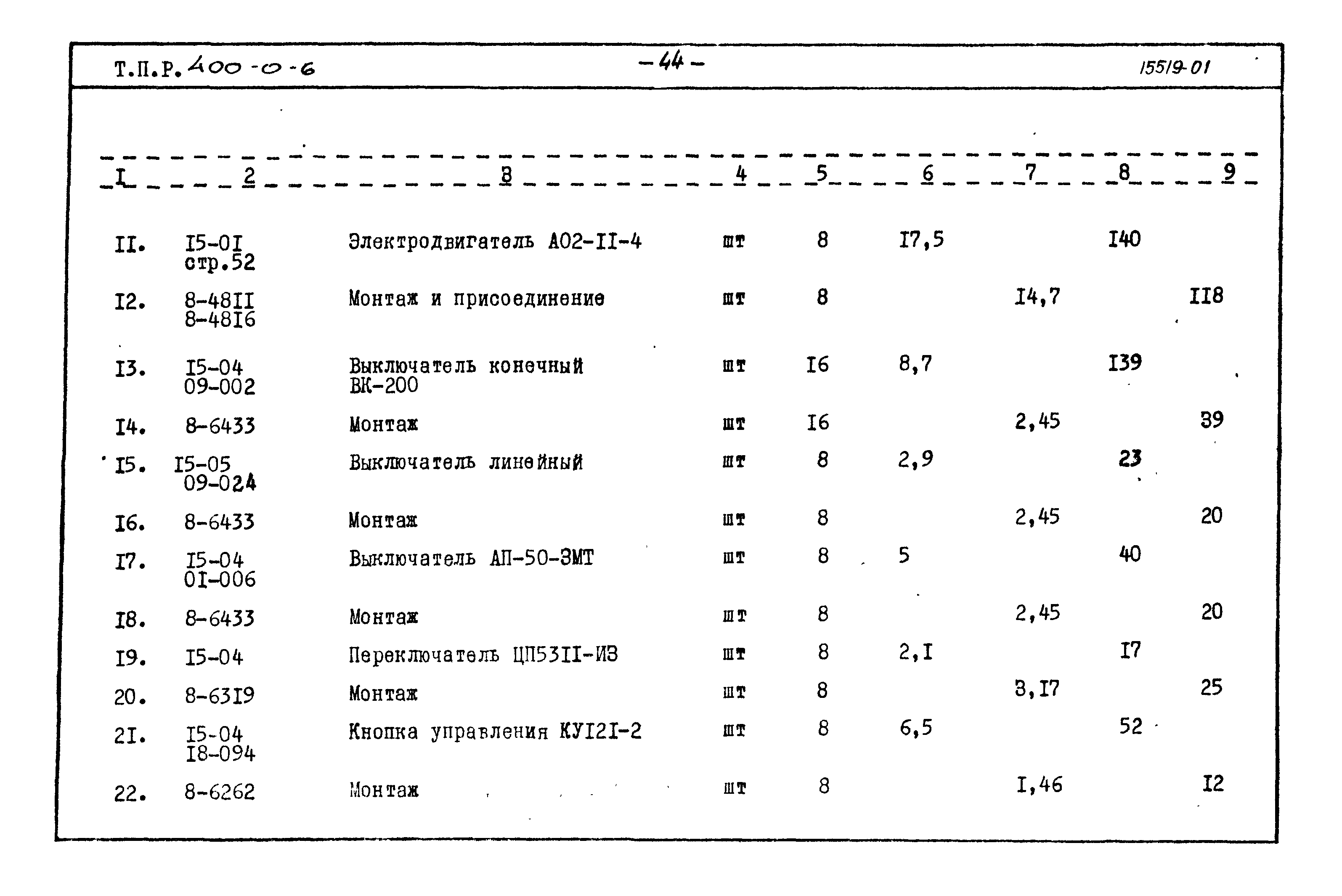 Типовые проектные решения 400-0-6