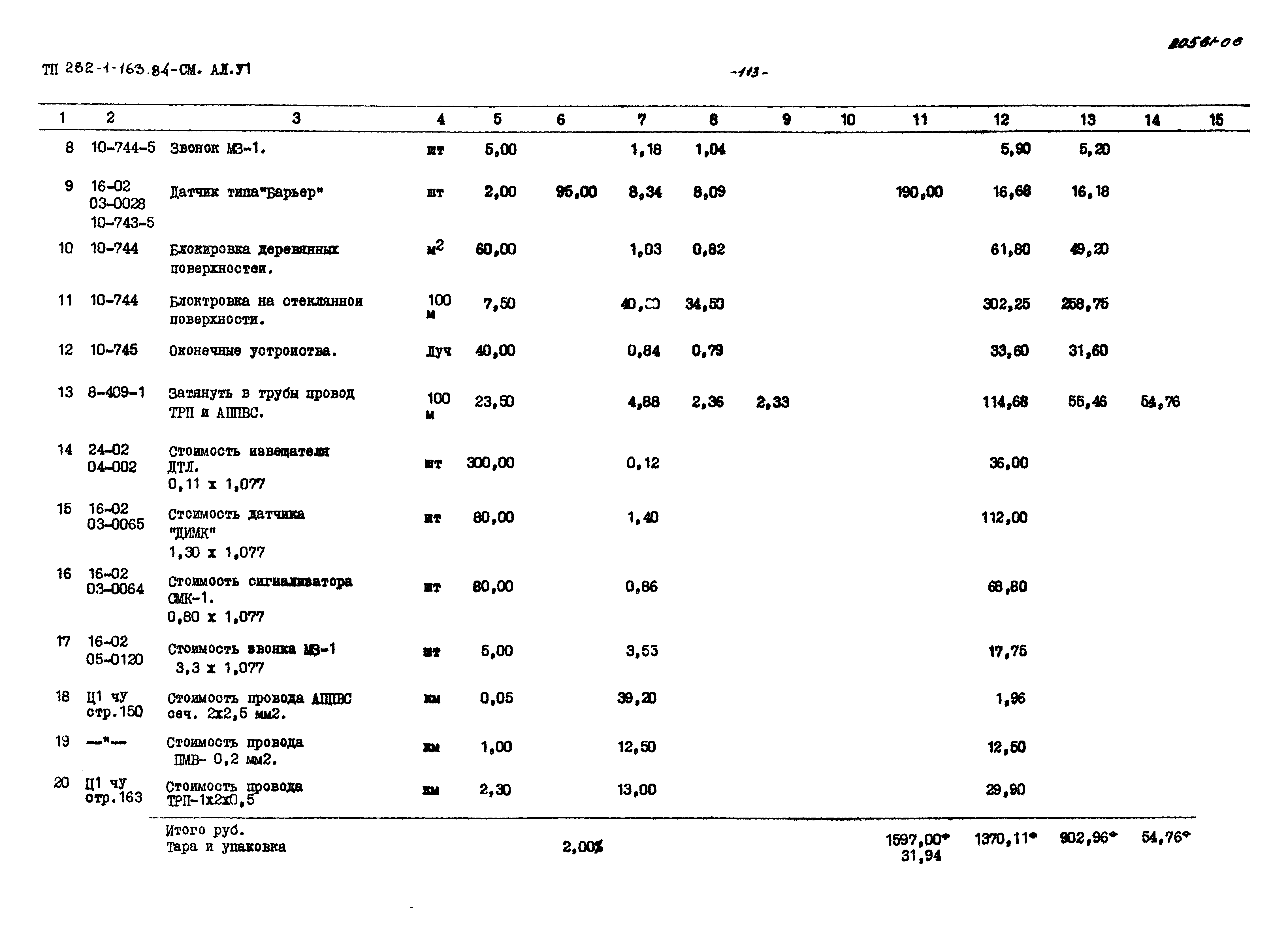 Типовой проект 282-1-163.84