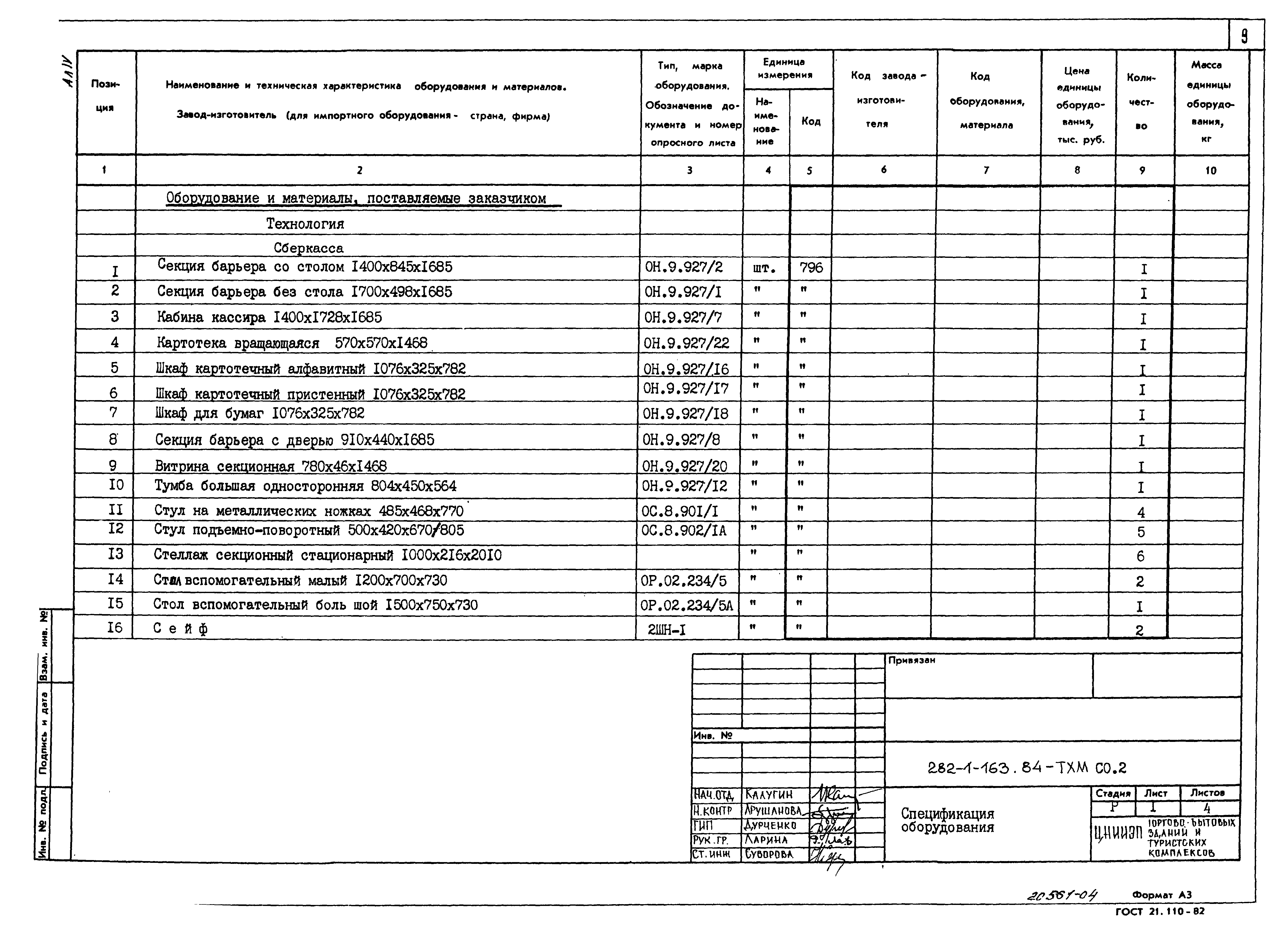 Типовой проект 282-1-163.84