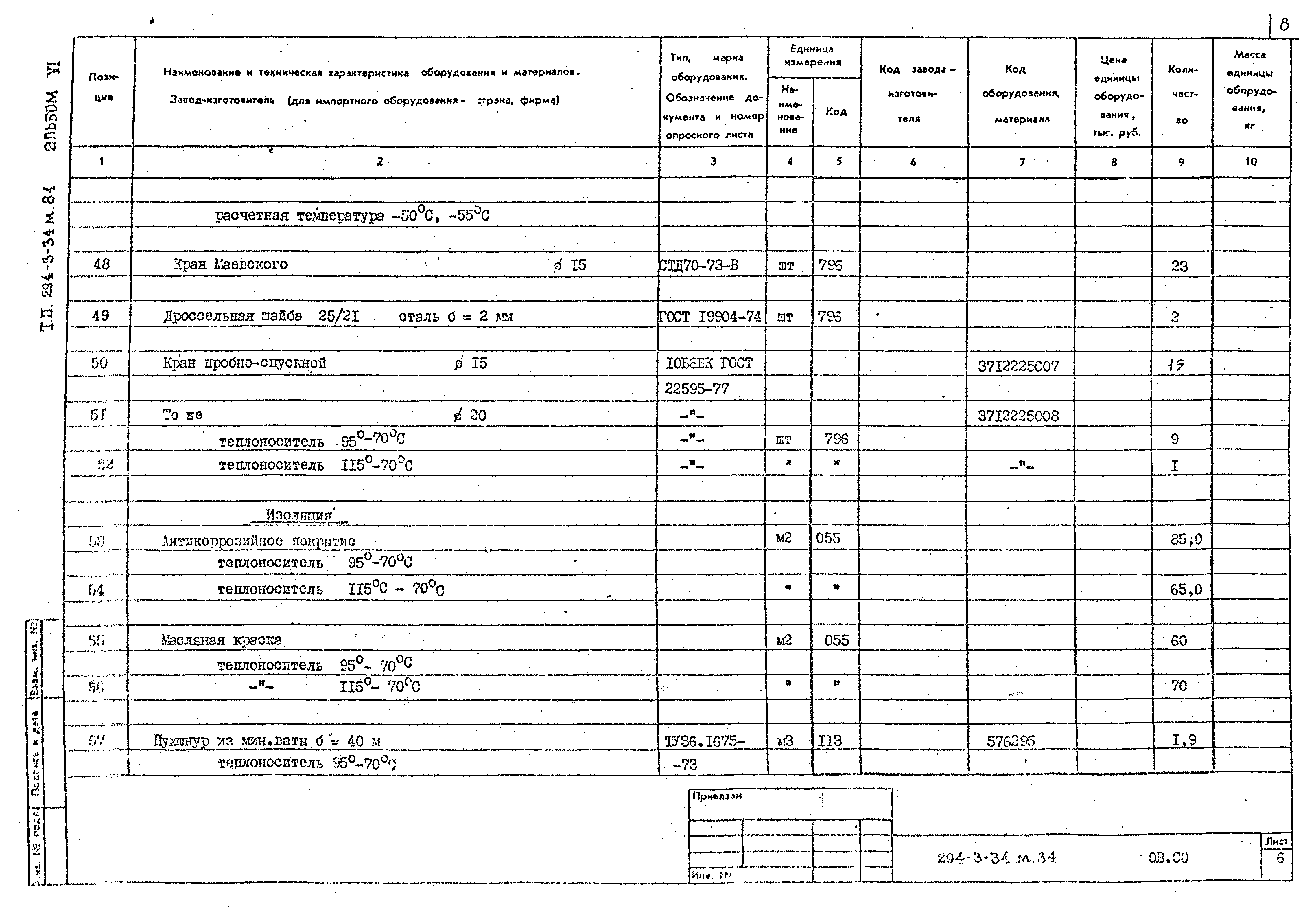 Типовой проект 294-3-34м.84