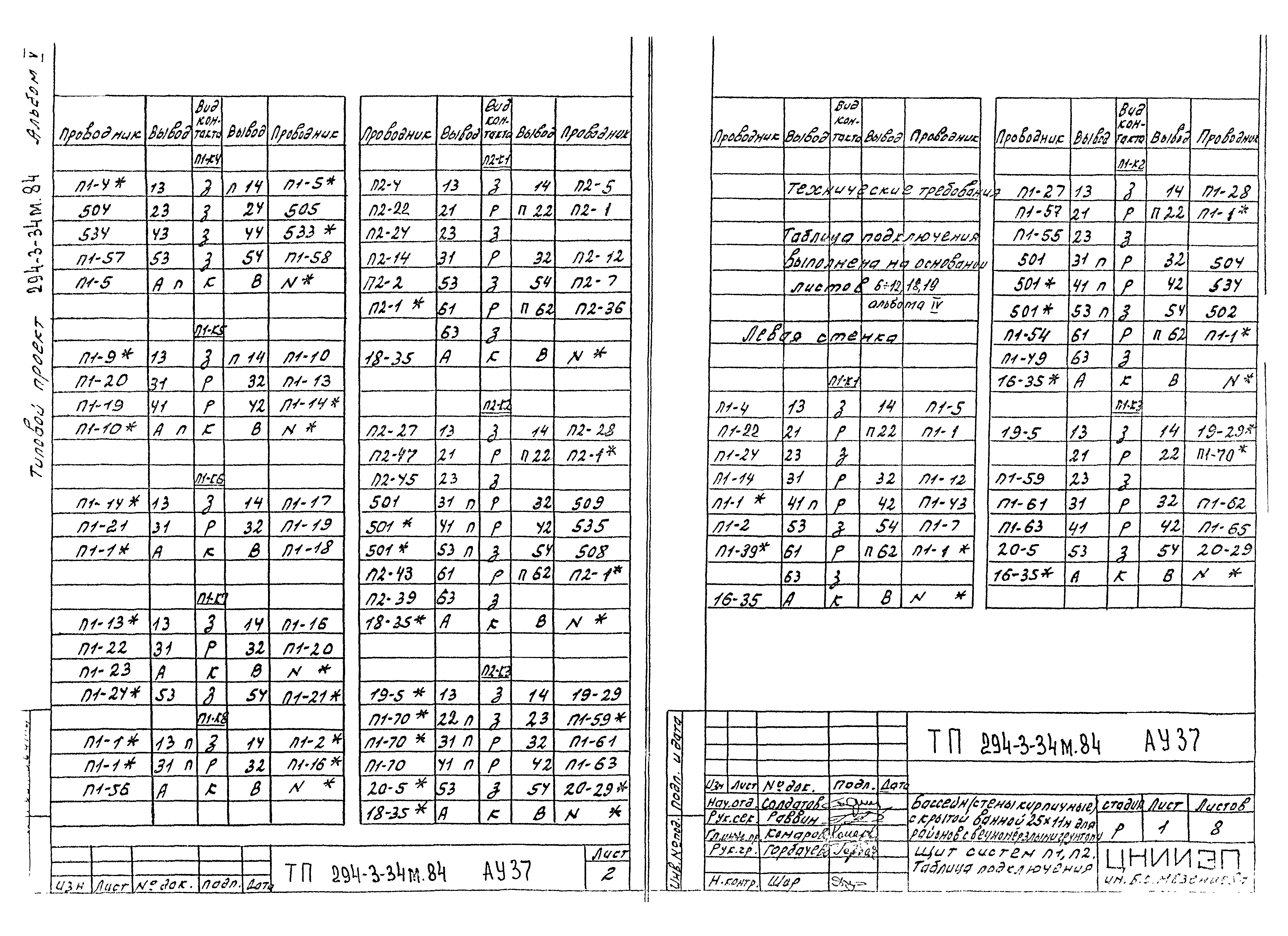 Типовой проект 294-3-34м.84