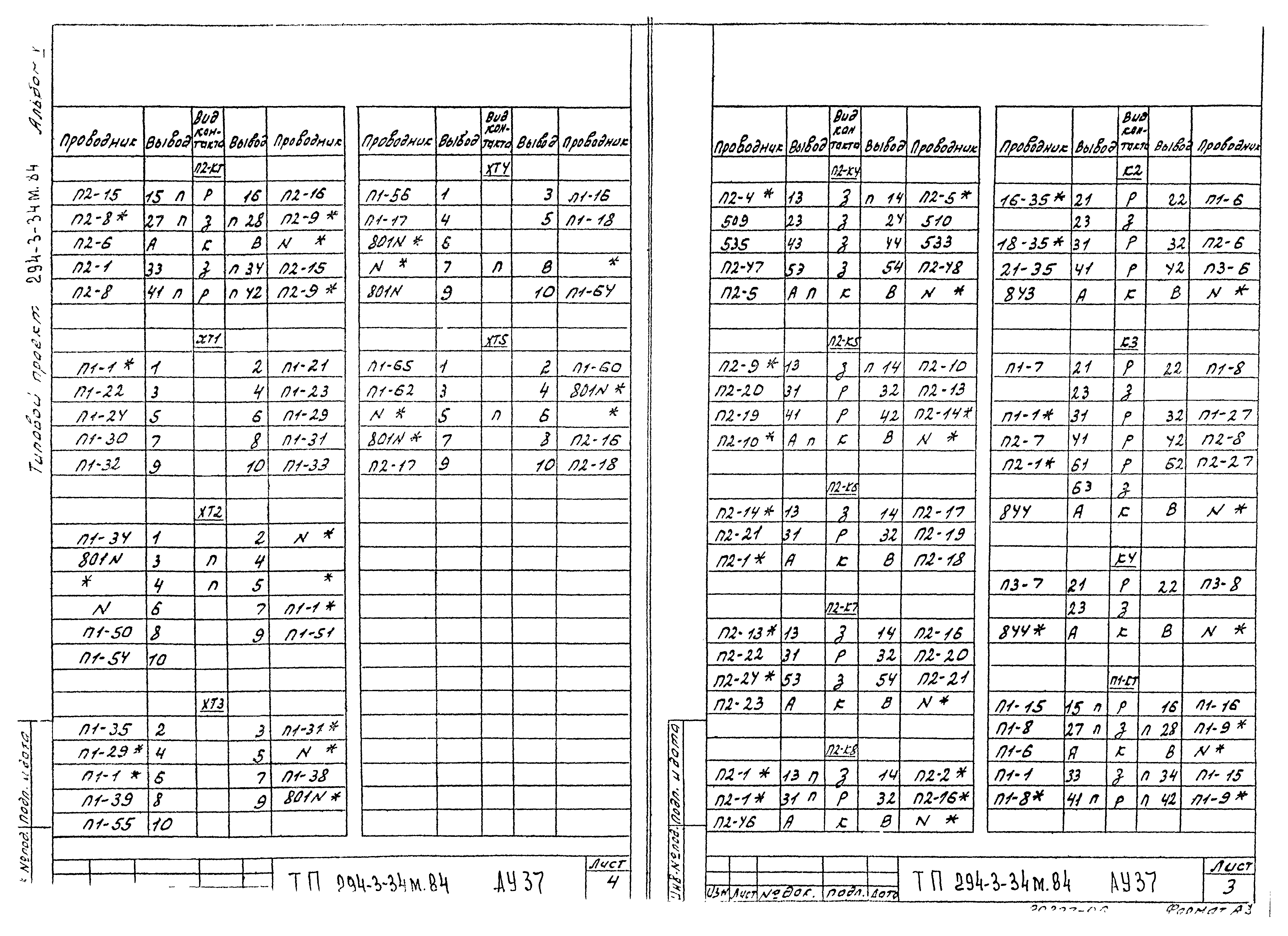 Типовой проект 294-3-34м.84