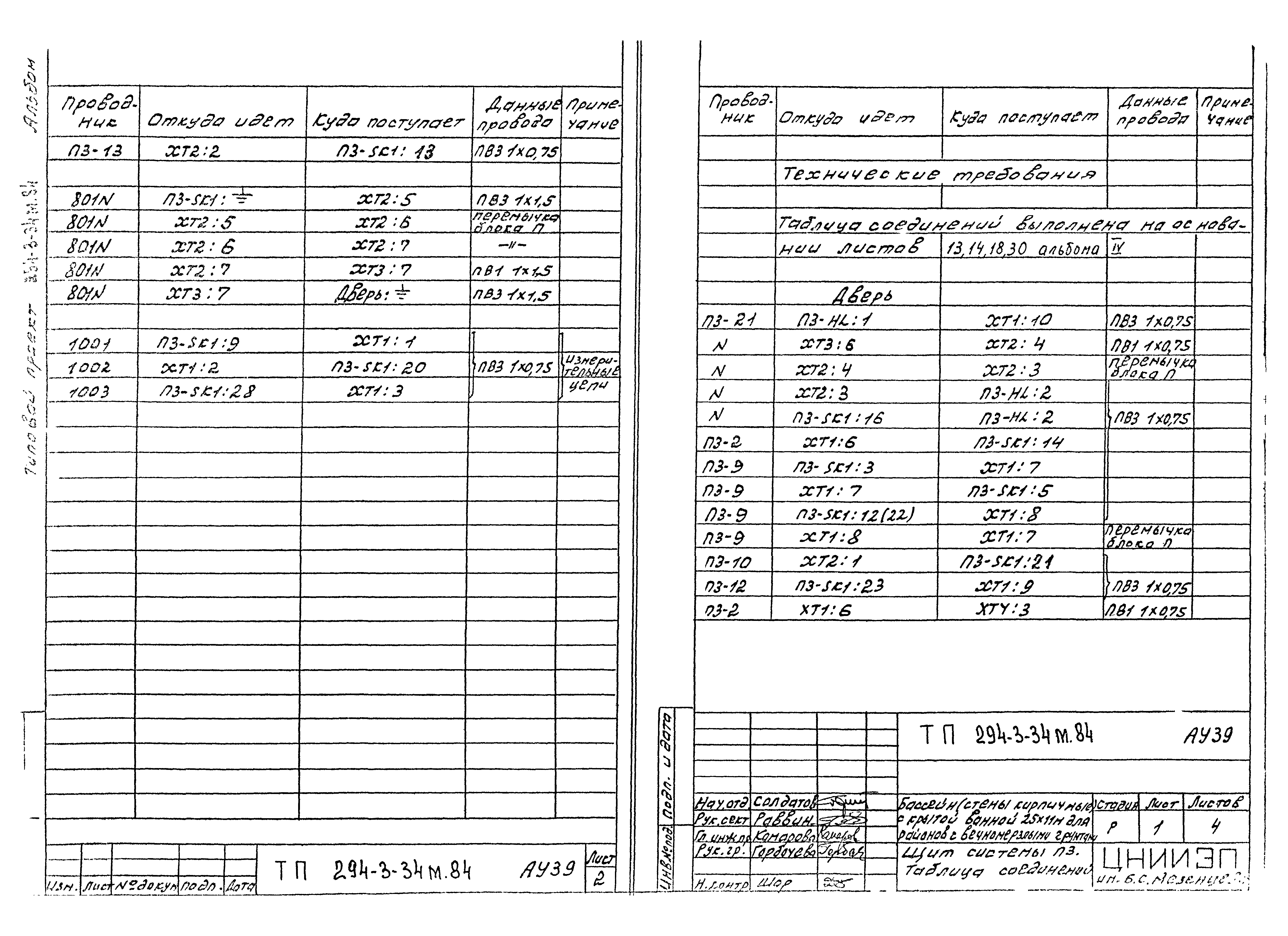 Типовой проект 294-3-34м.84