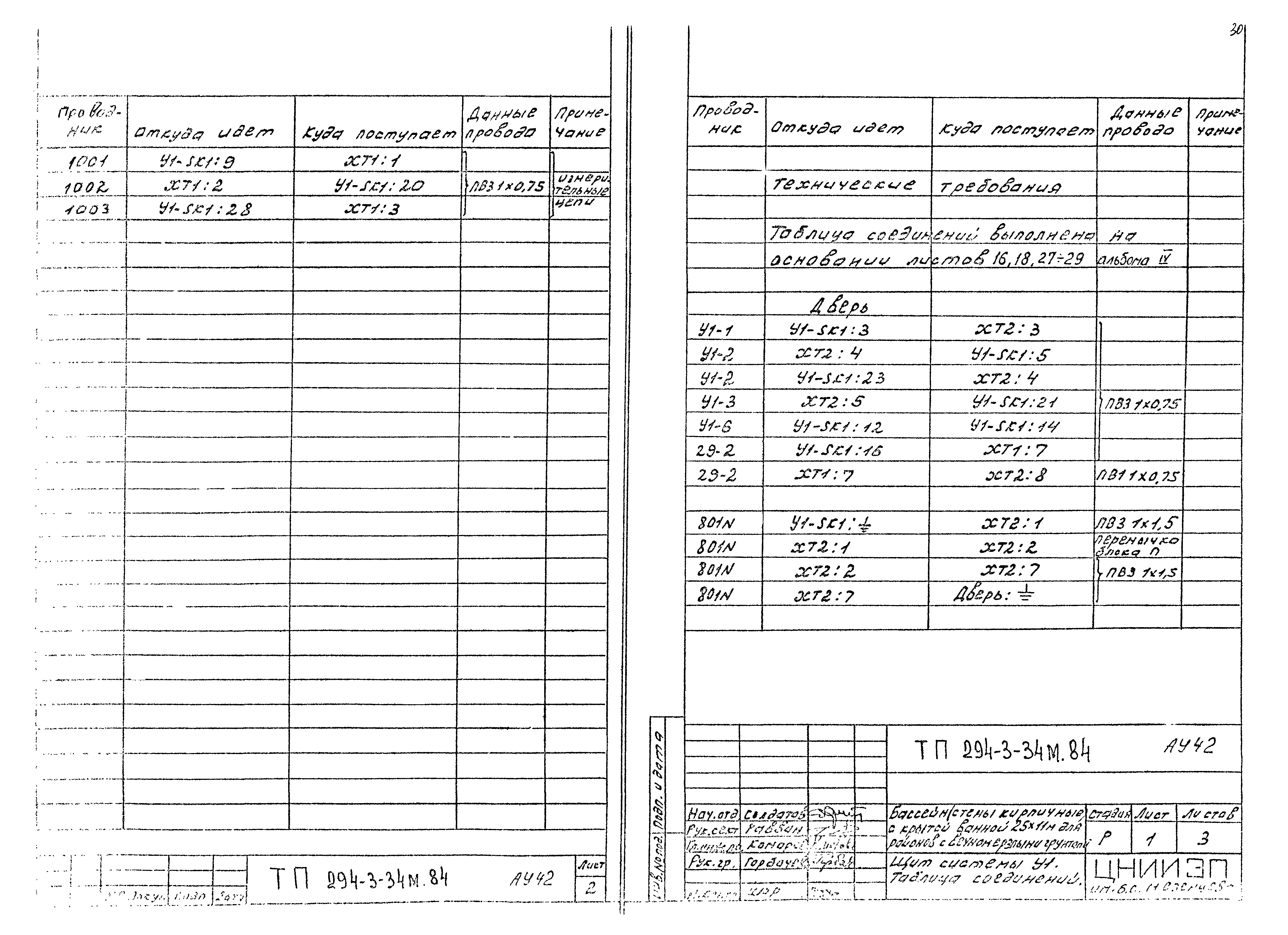 Типовой проект 294-3-34м.84