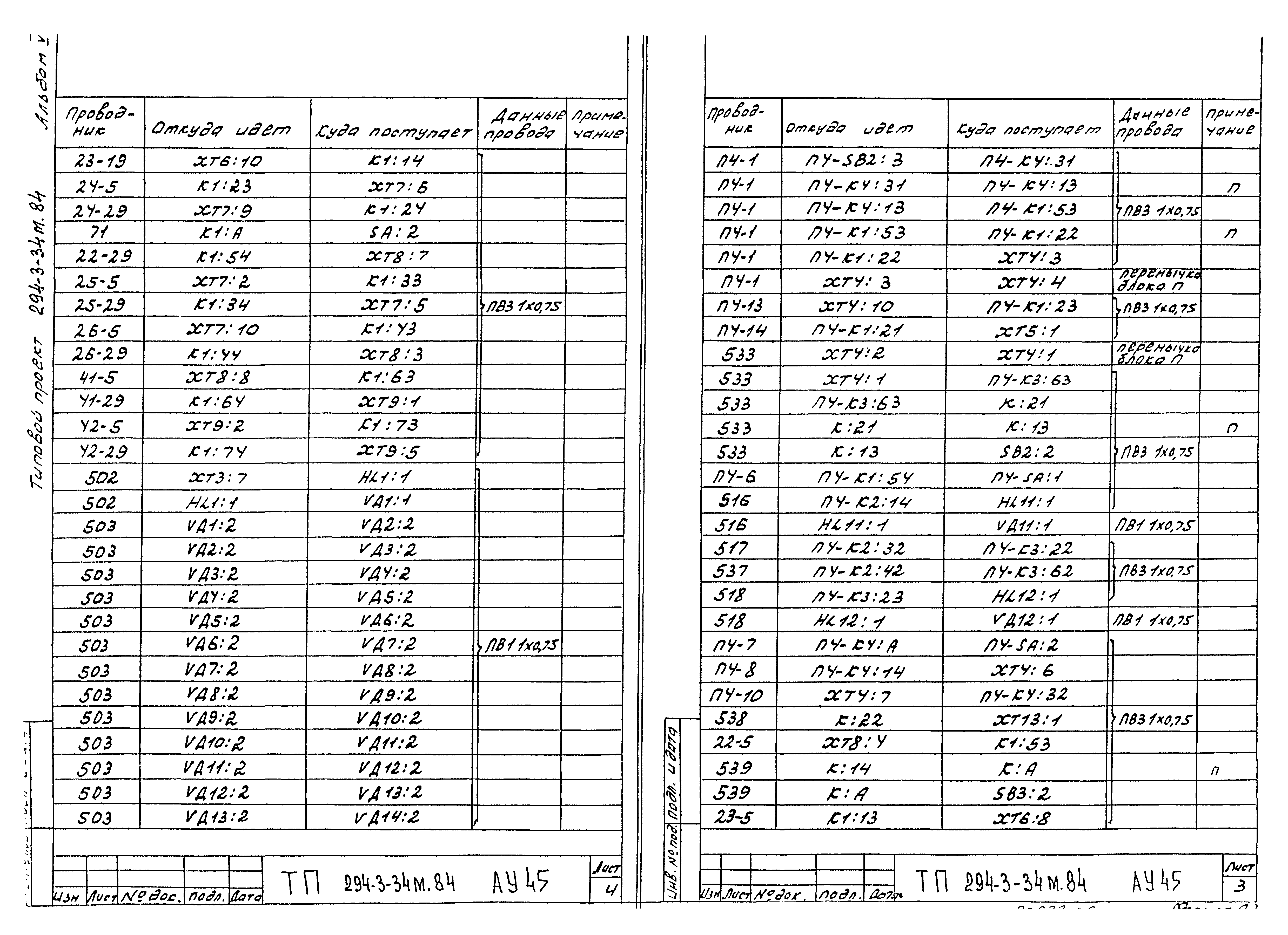 Типовой проект 294-3-34м.84