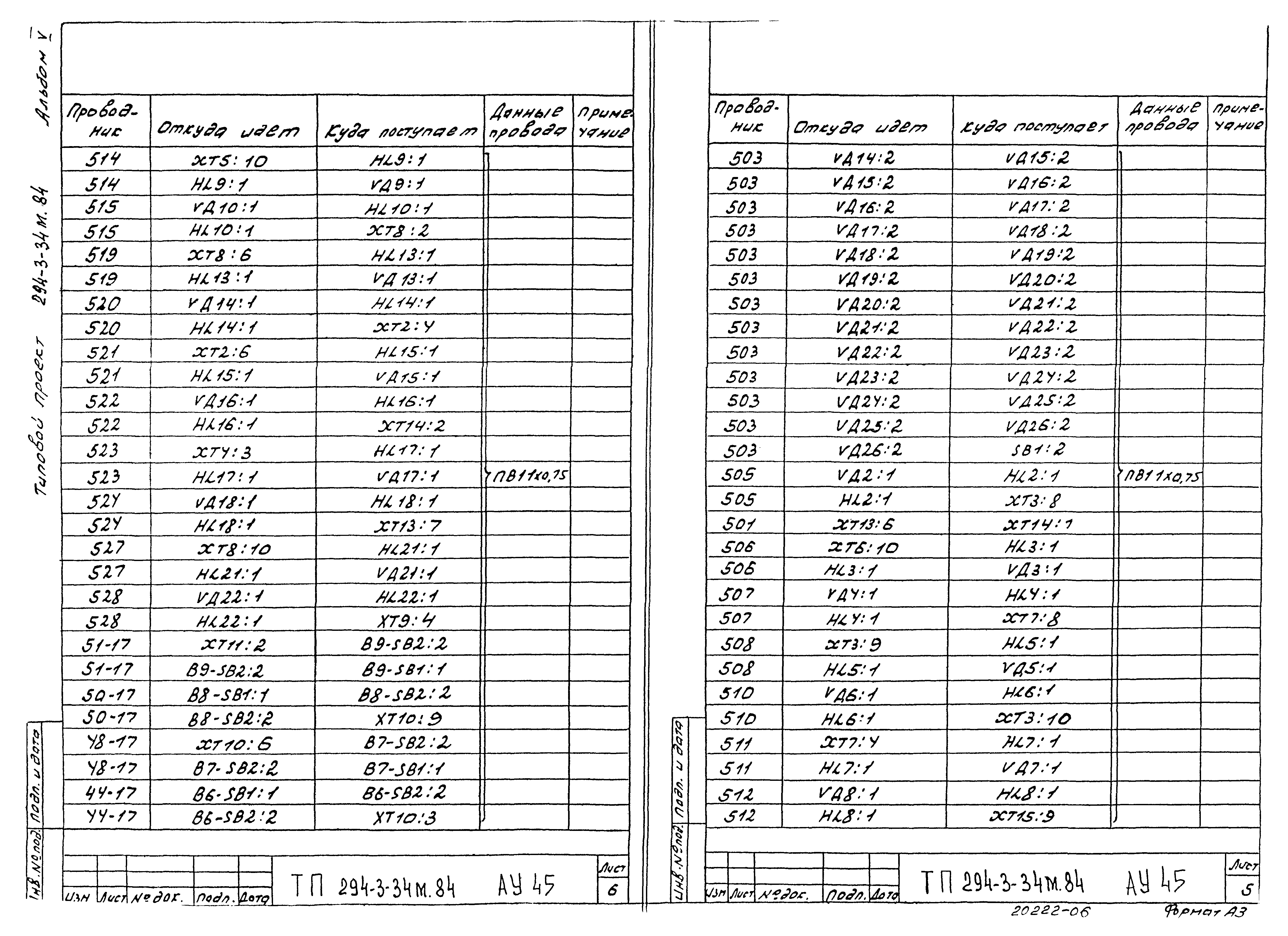 Типовой проект 294-3-34м.84