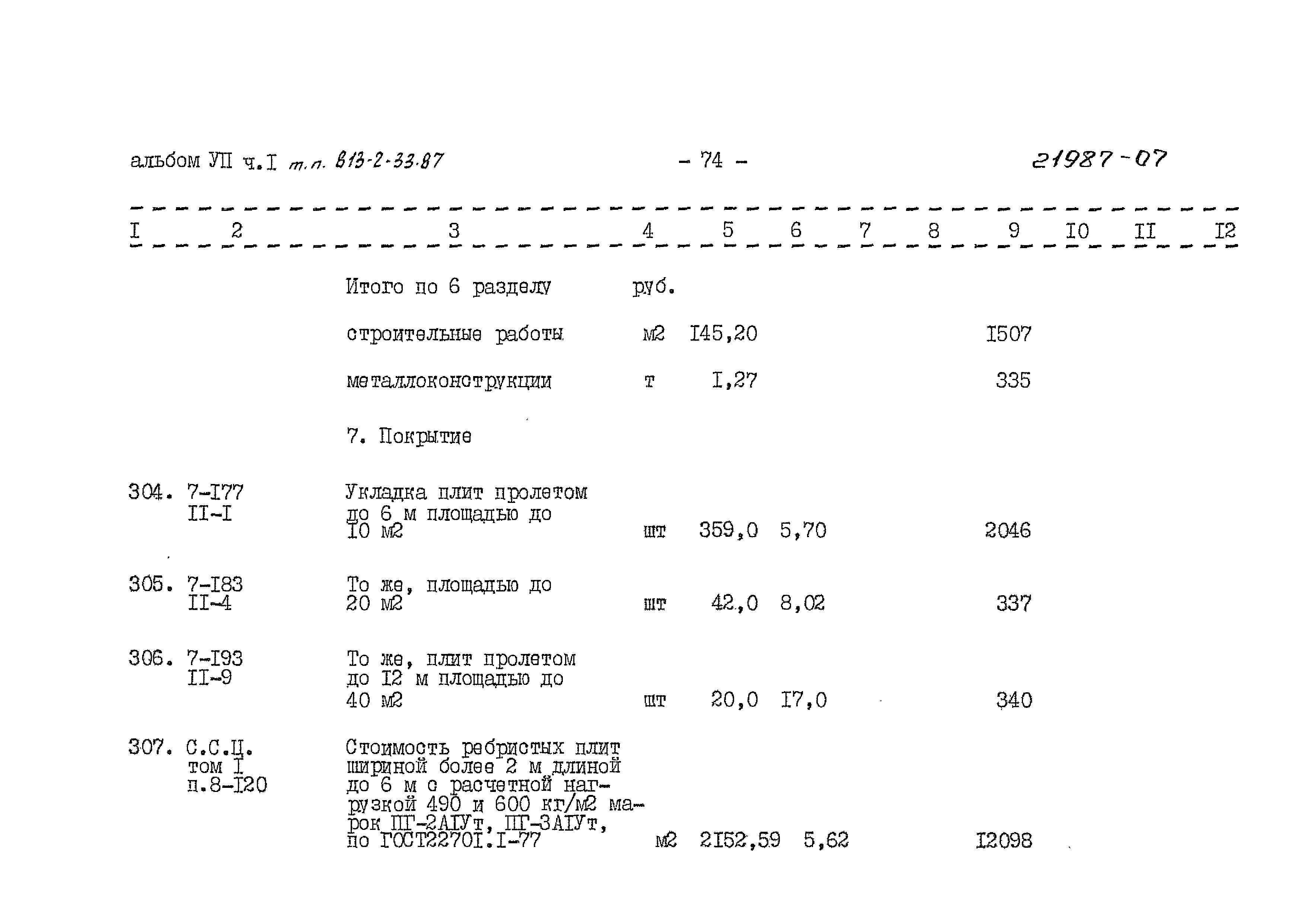 Типовой проект 813-2-33.87