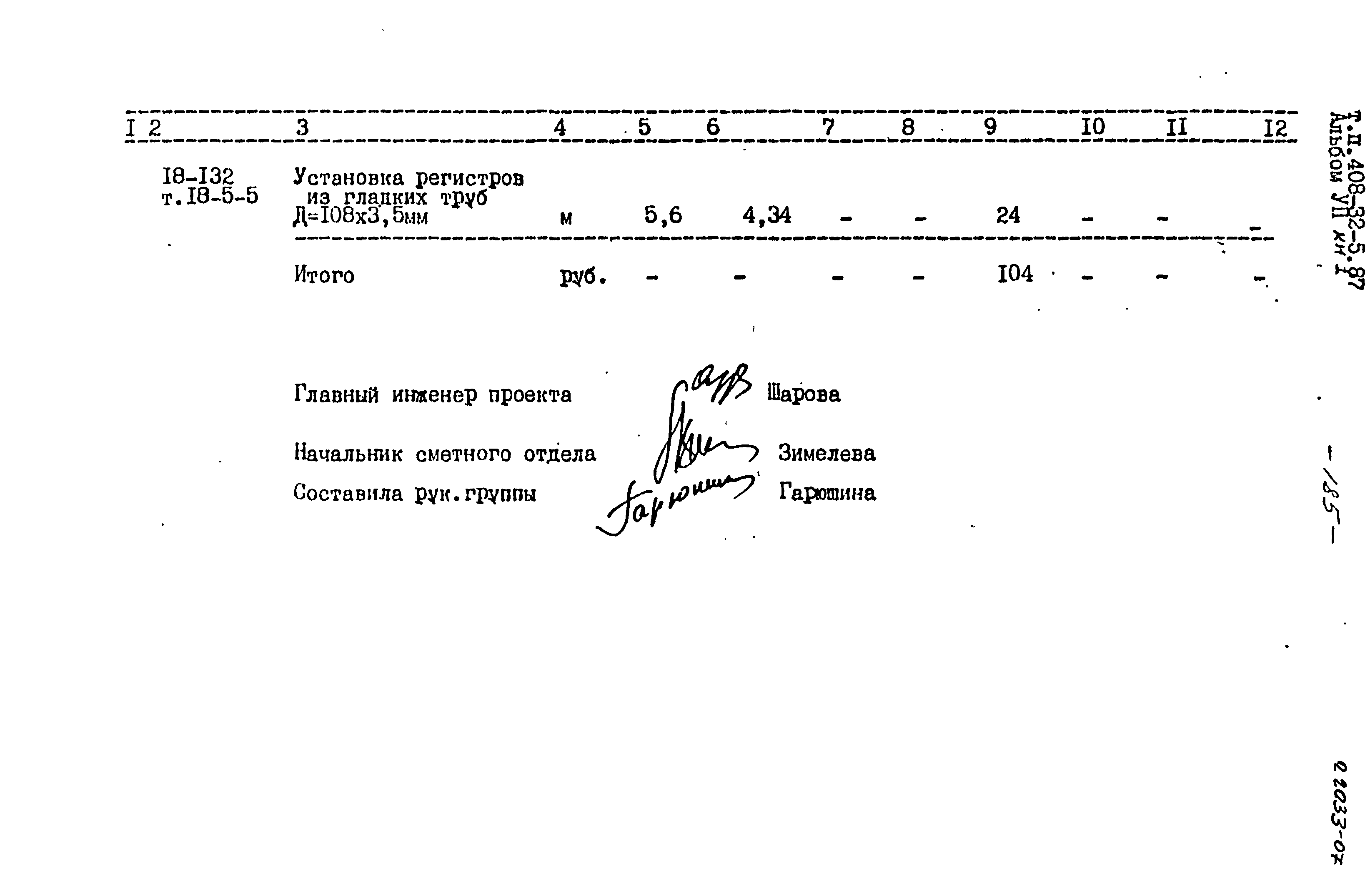 Типовой проект 408-32-5.87