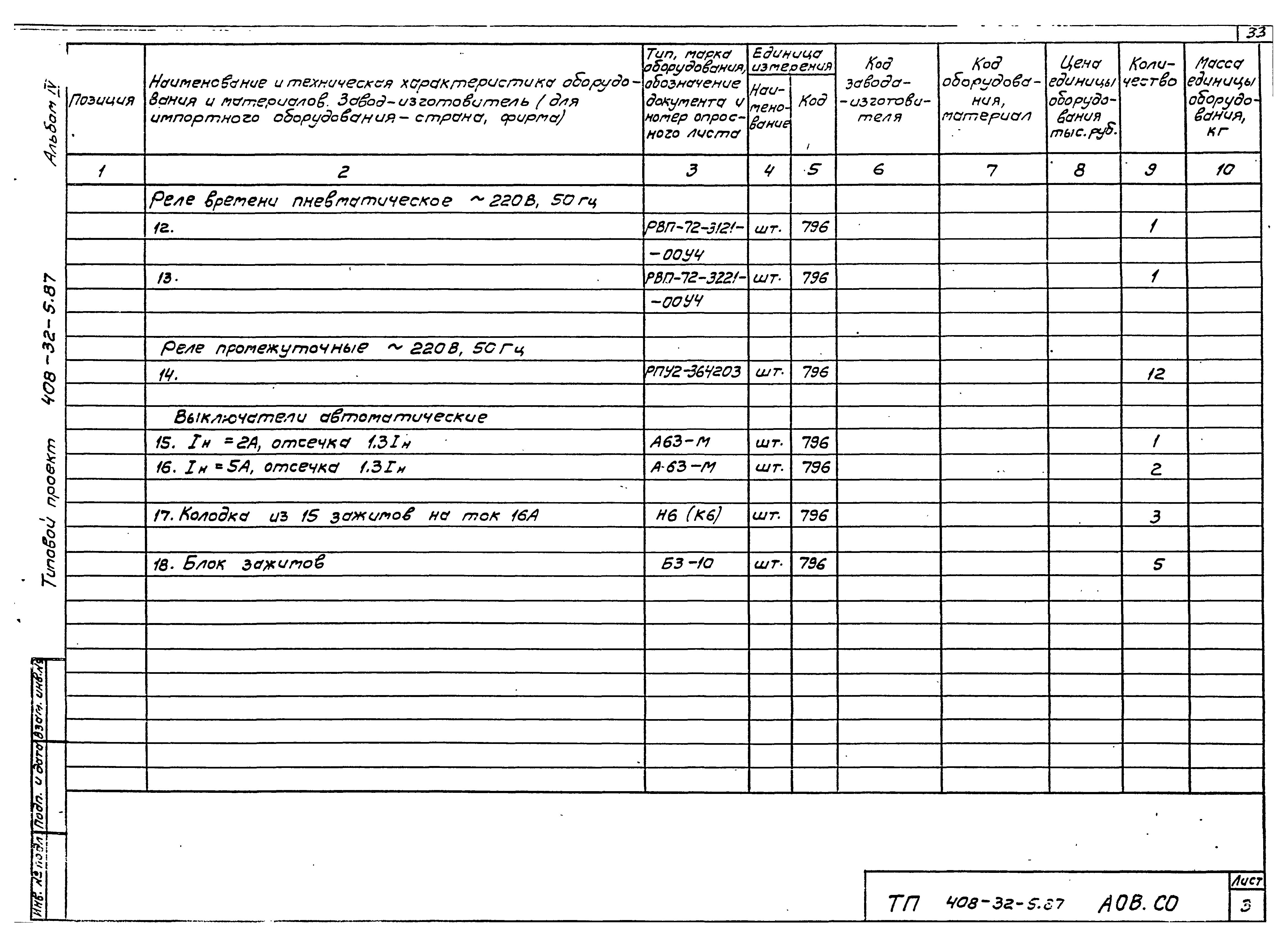 Типовой проект 408-32-5.87