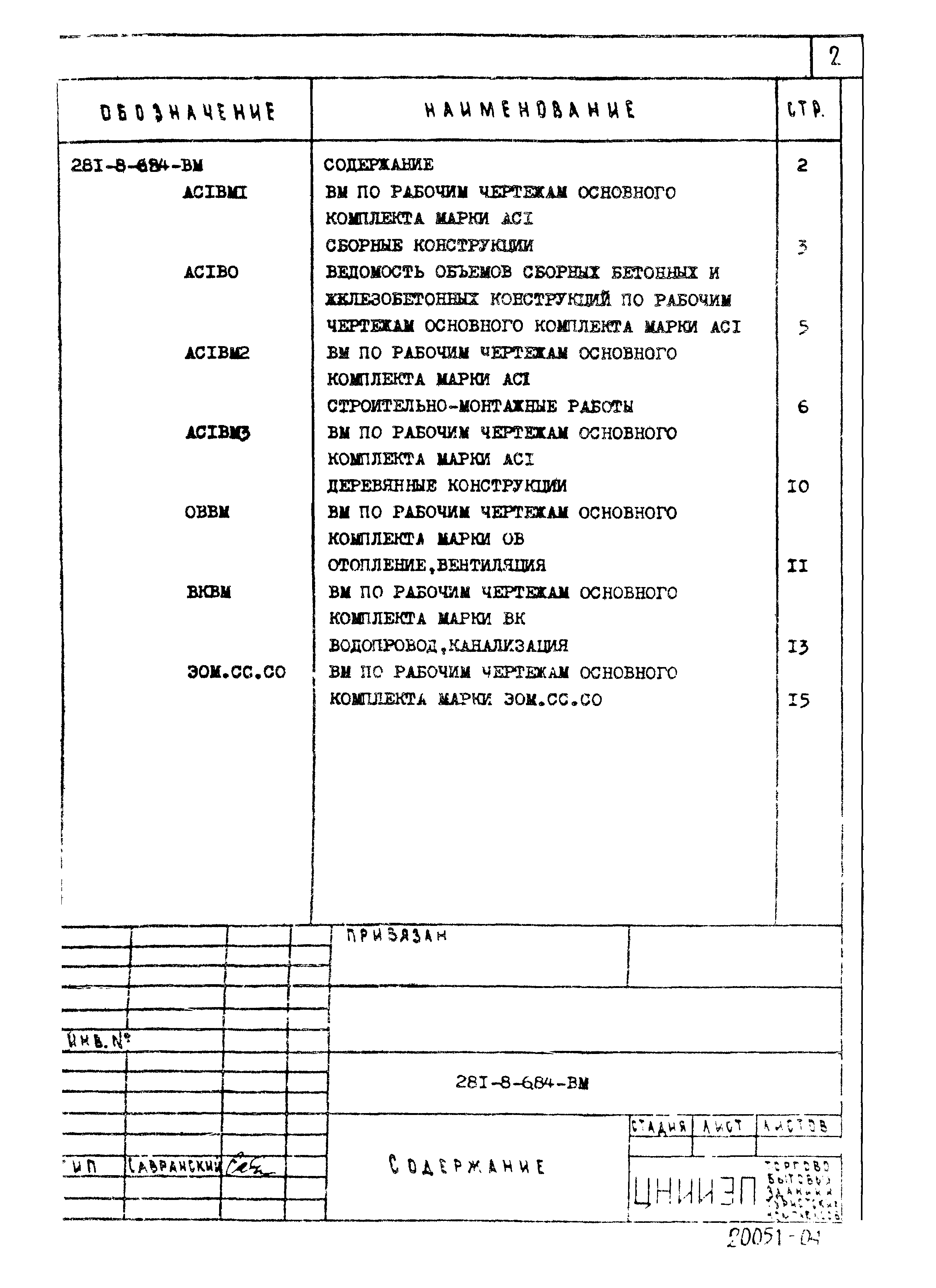 Типовой проект 281-8-6.84