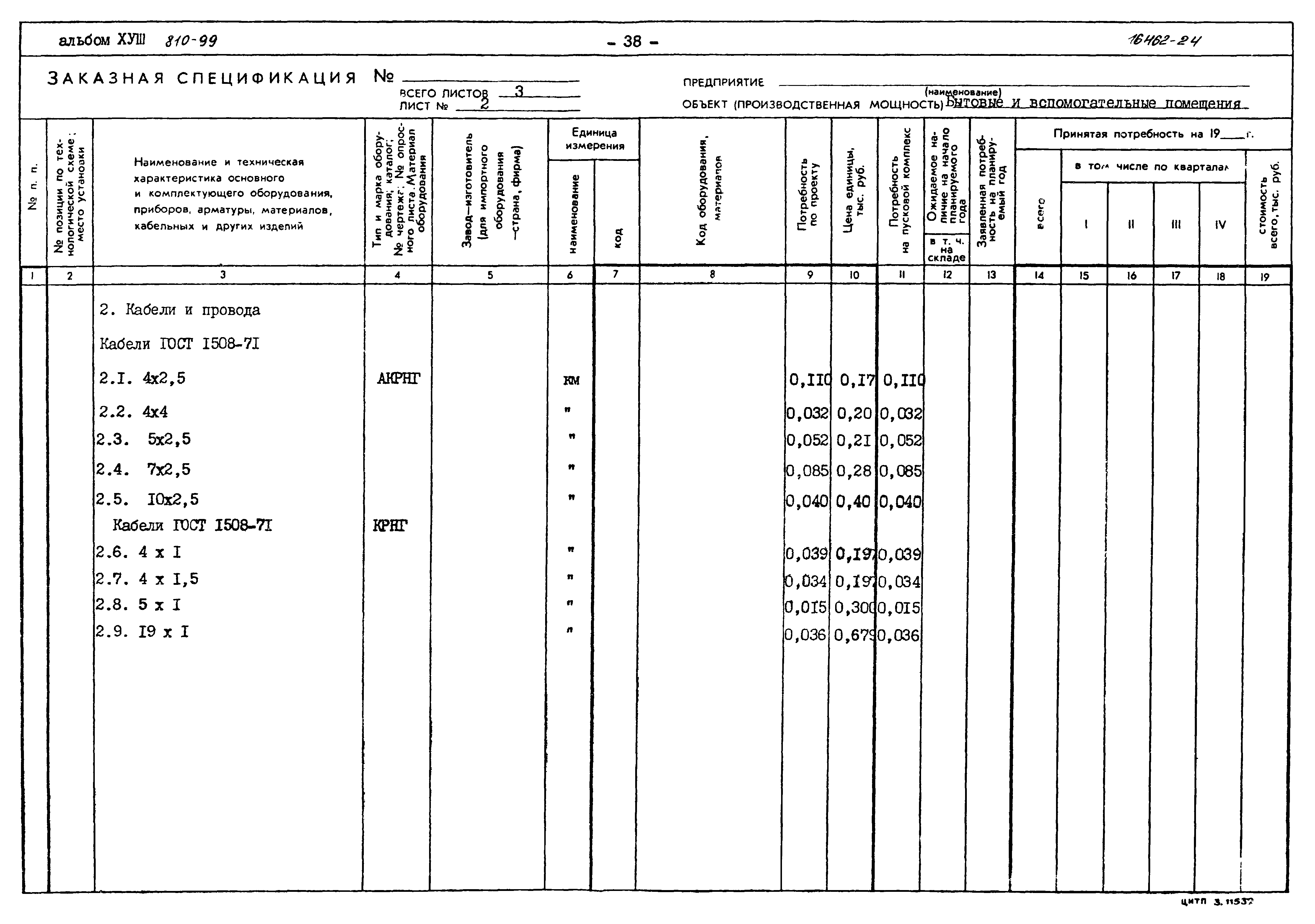 Типовой проект 810-99