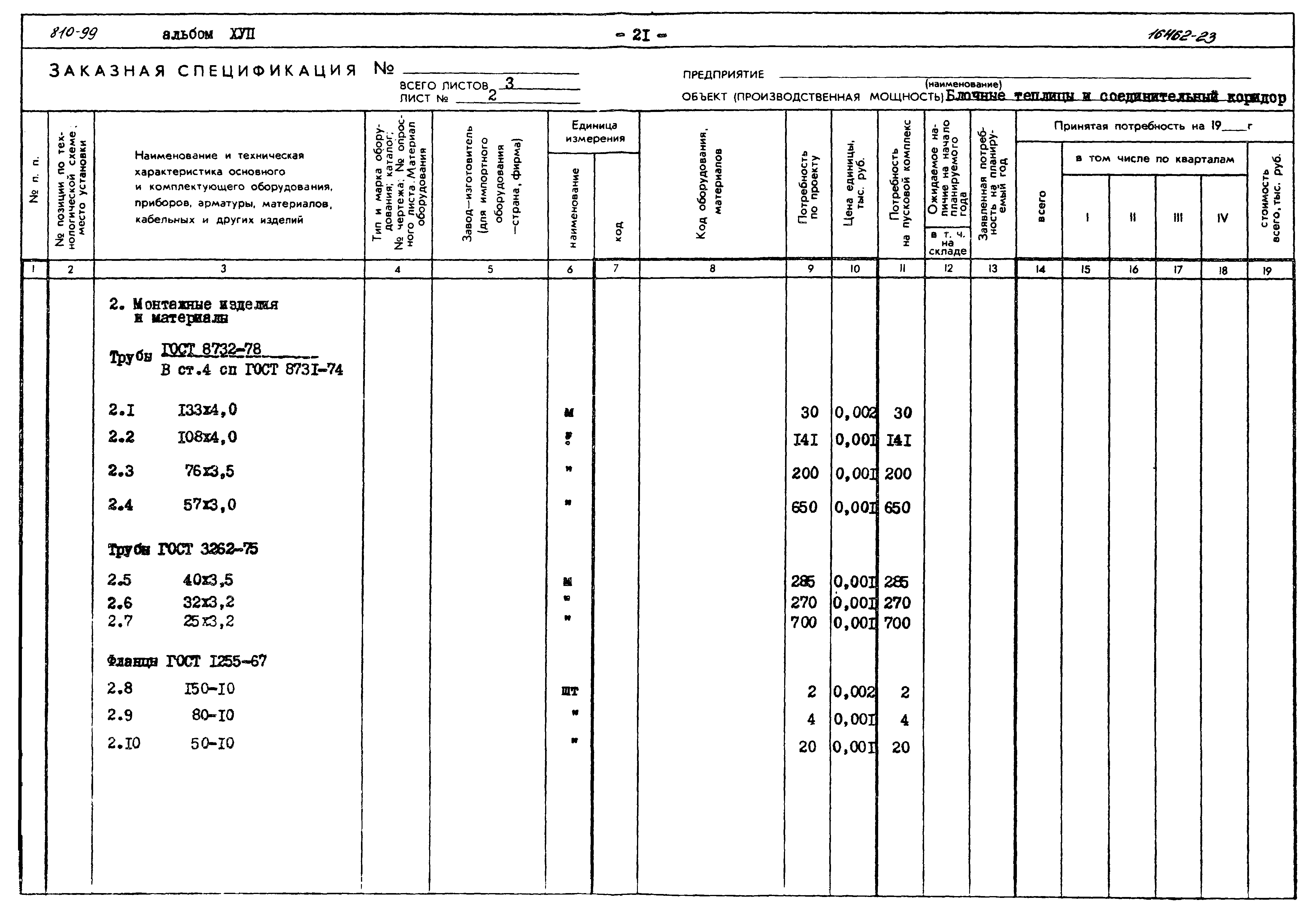 Типовой проект 810-99