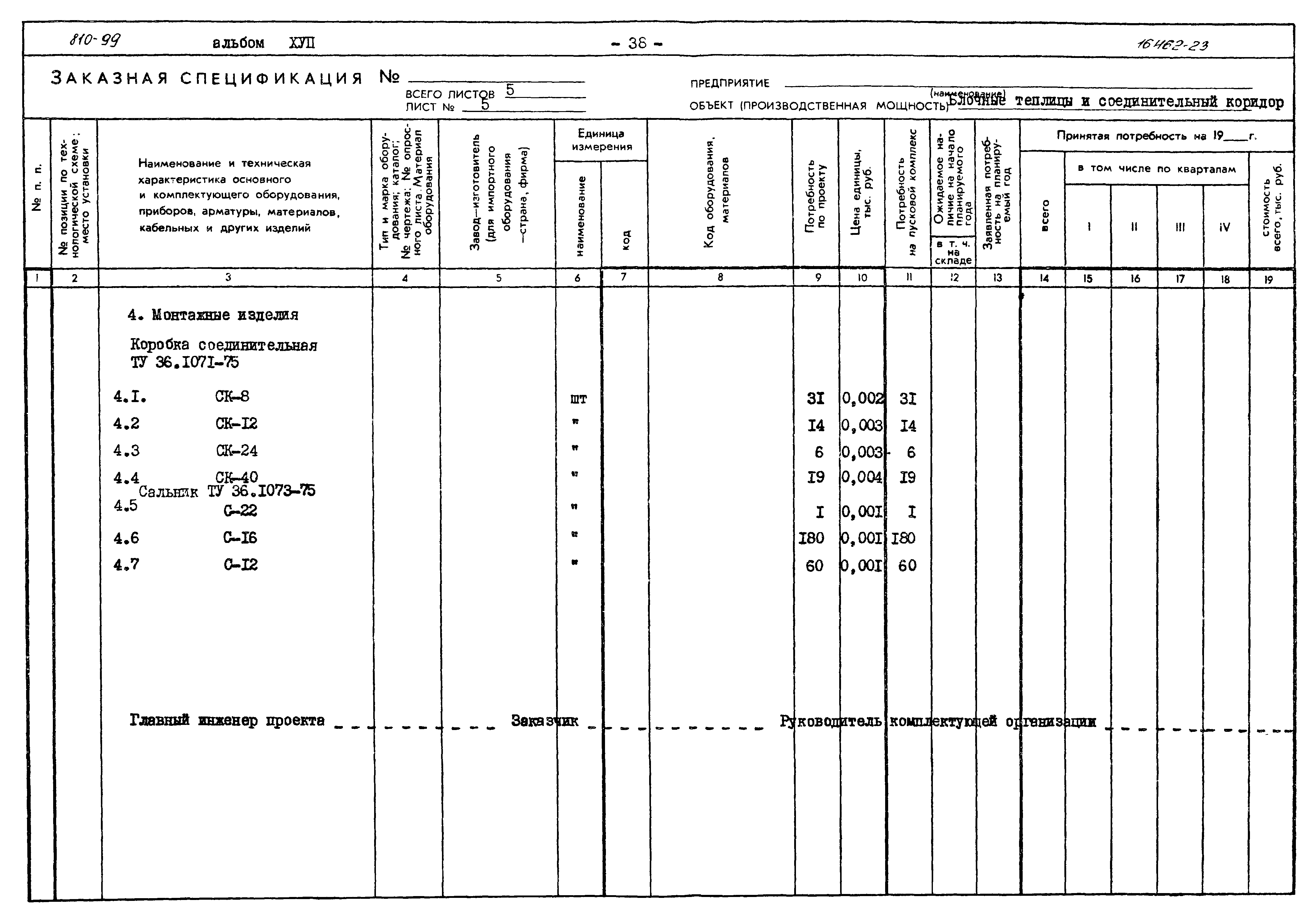 Типовой проект 810-99