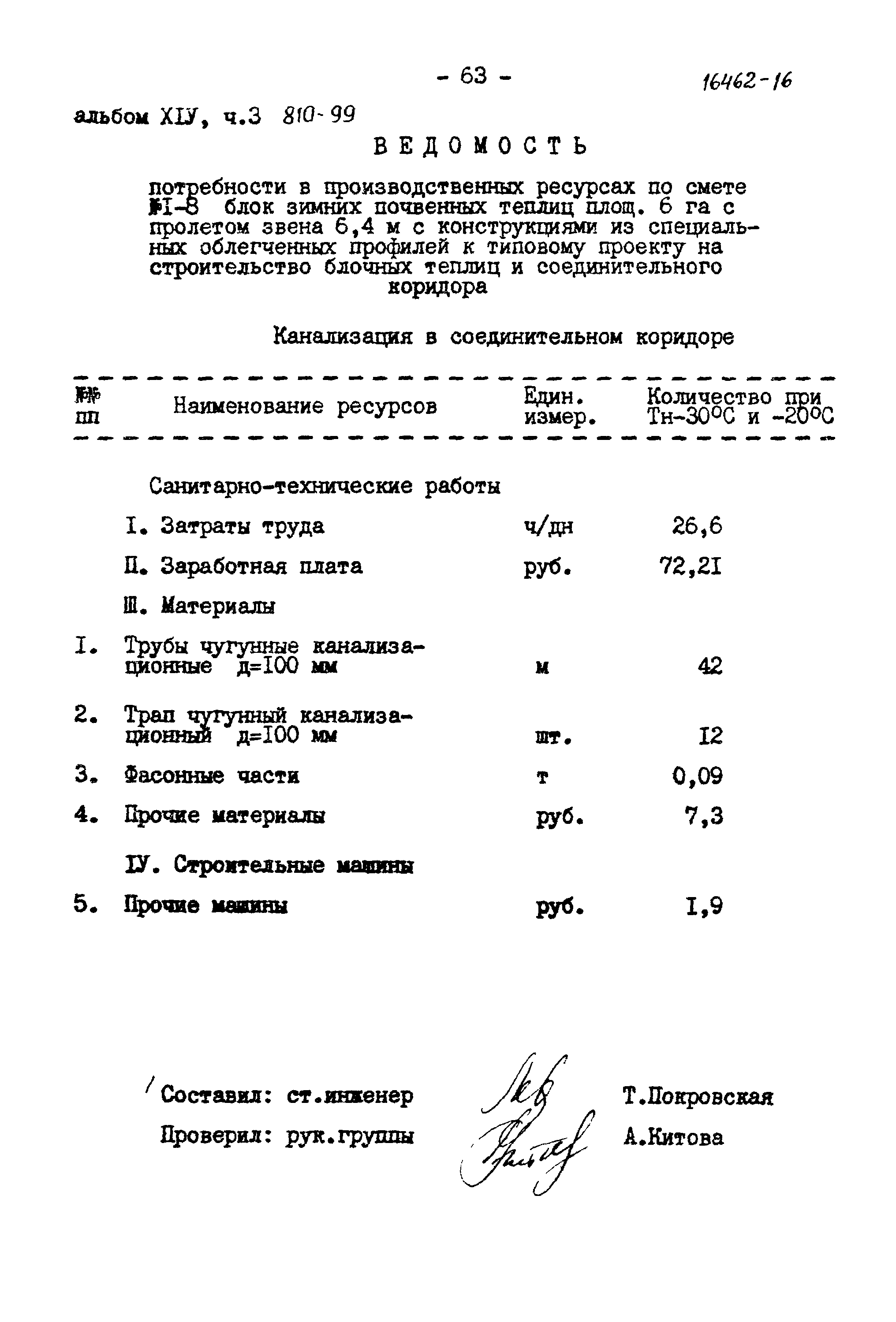 Типовой проект 810-99