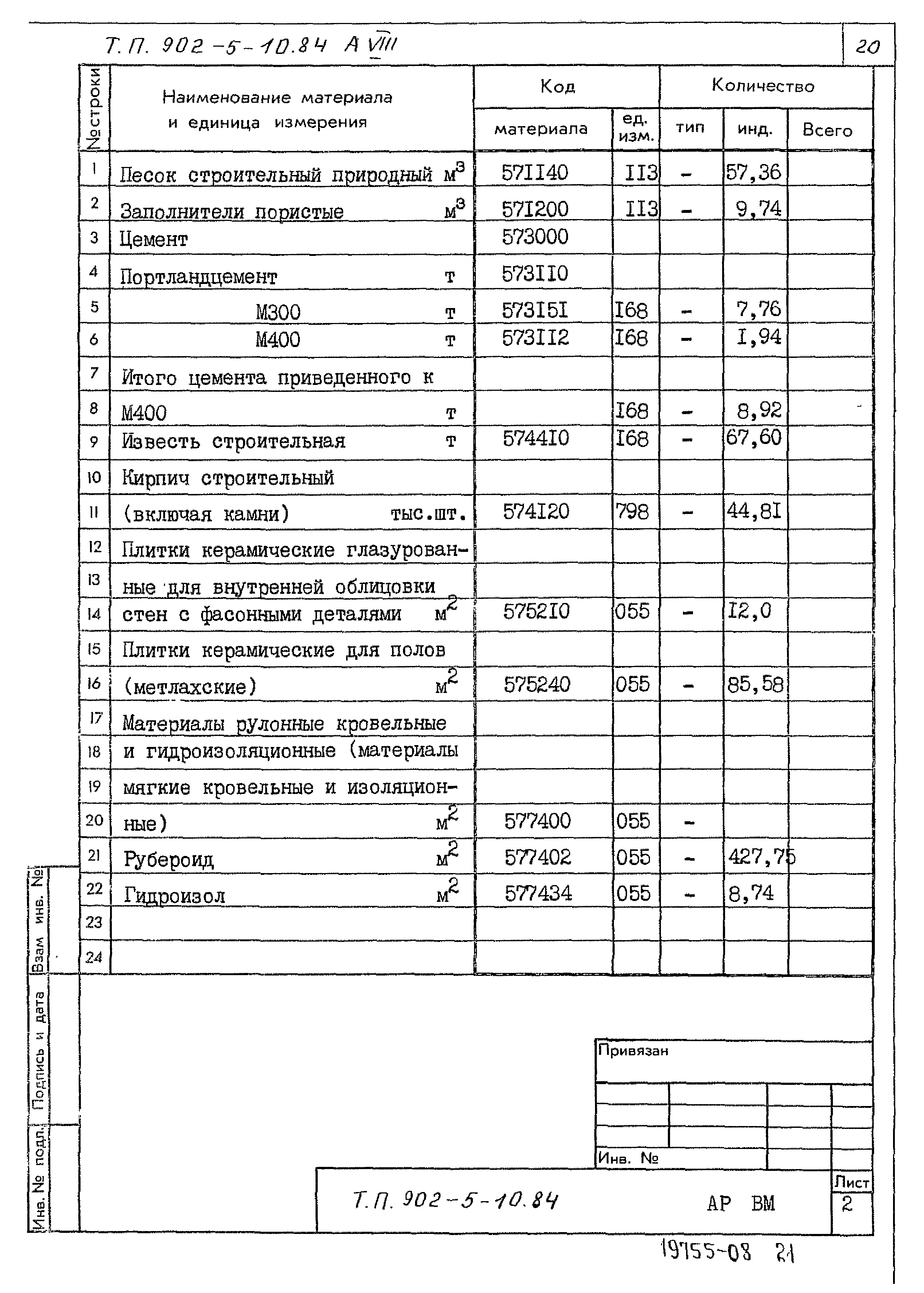 Типовой проект 902-5-10.84