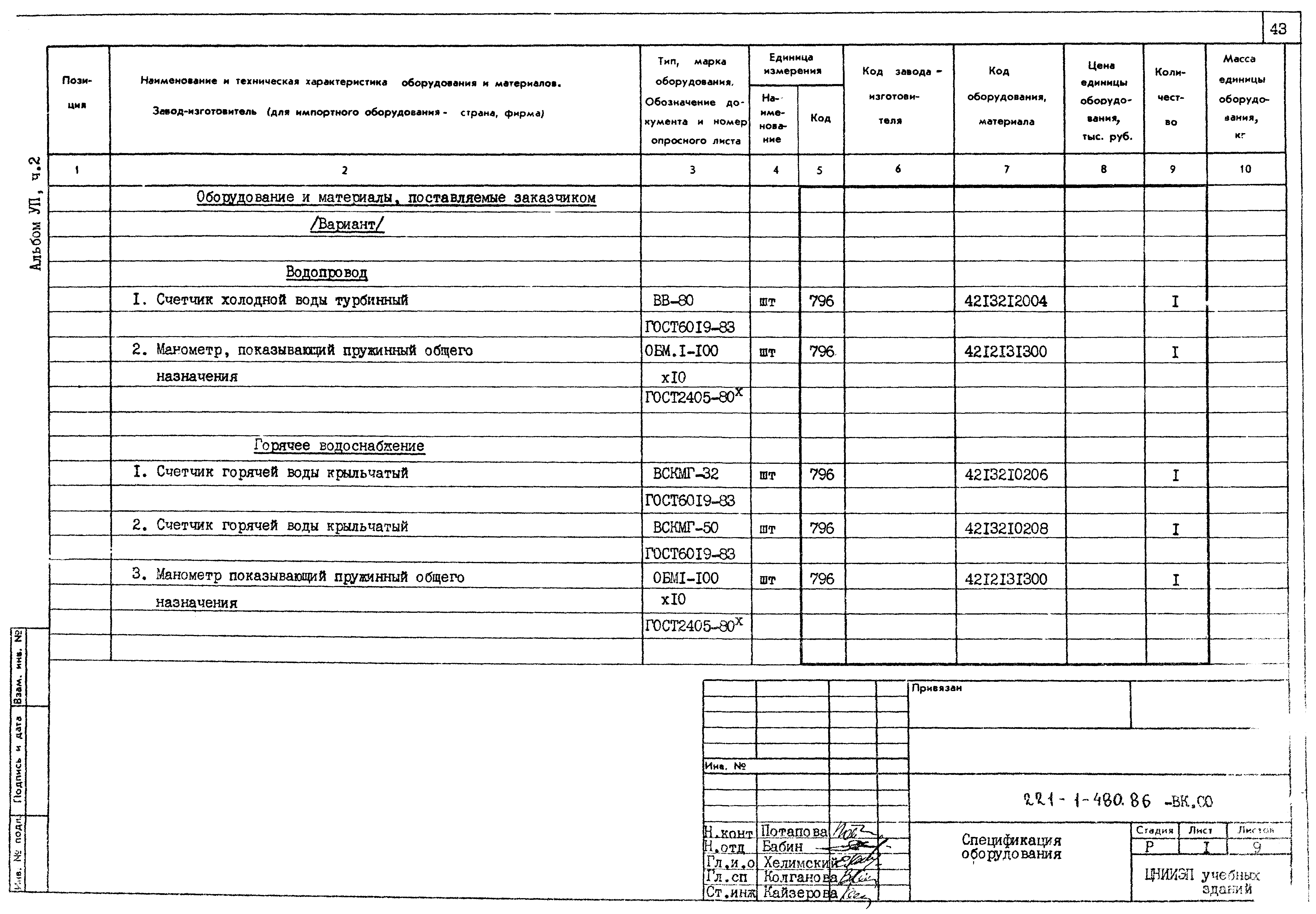 Типовой проект 221-1-480.86