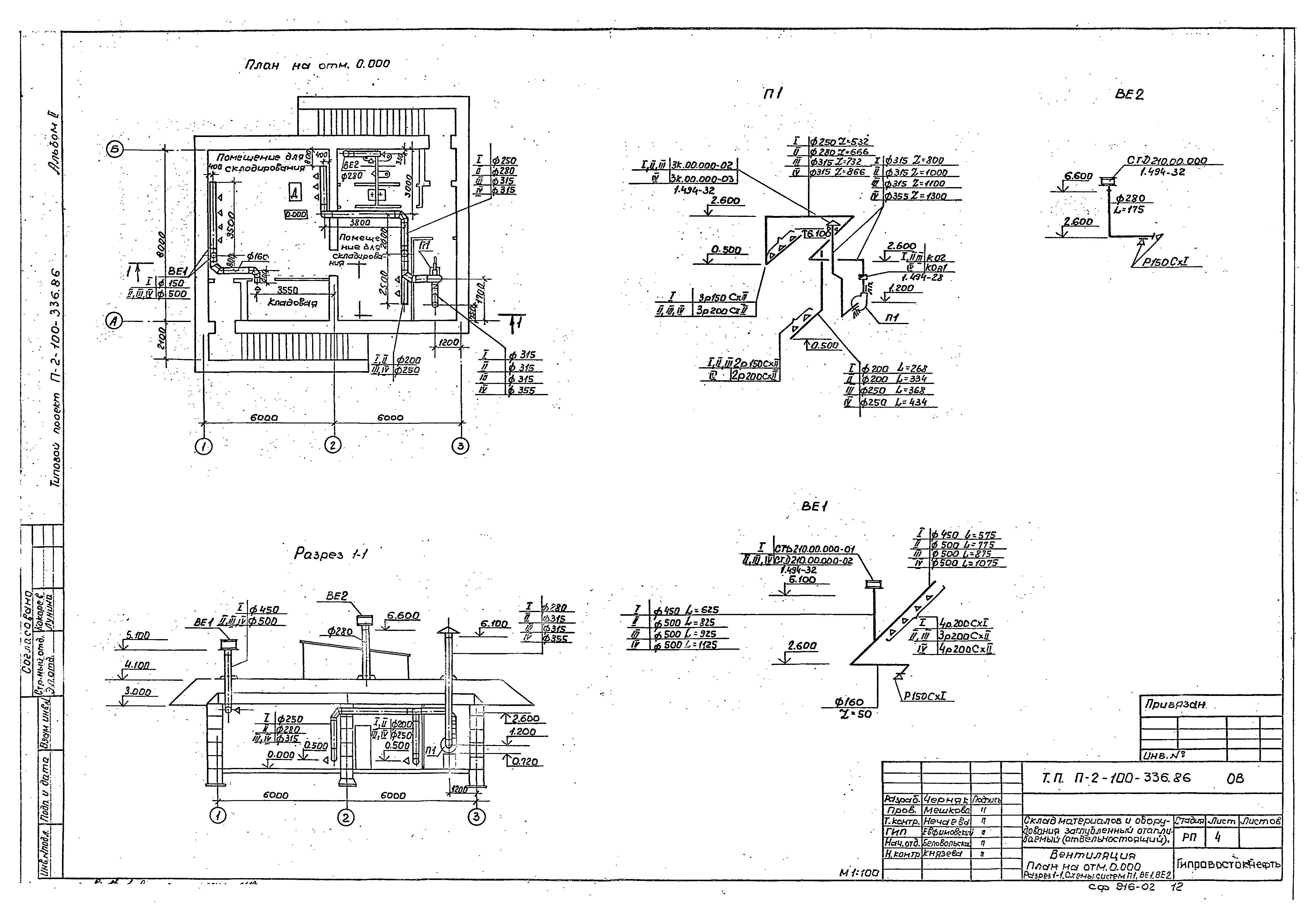 Типовой проект П-2-100-336.86