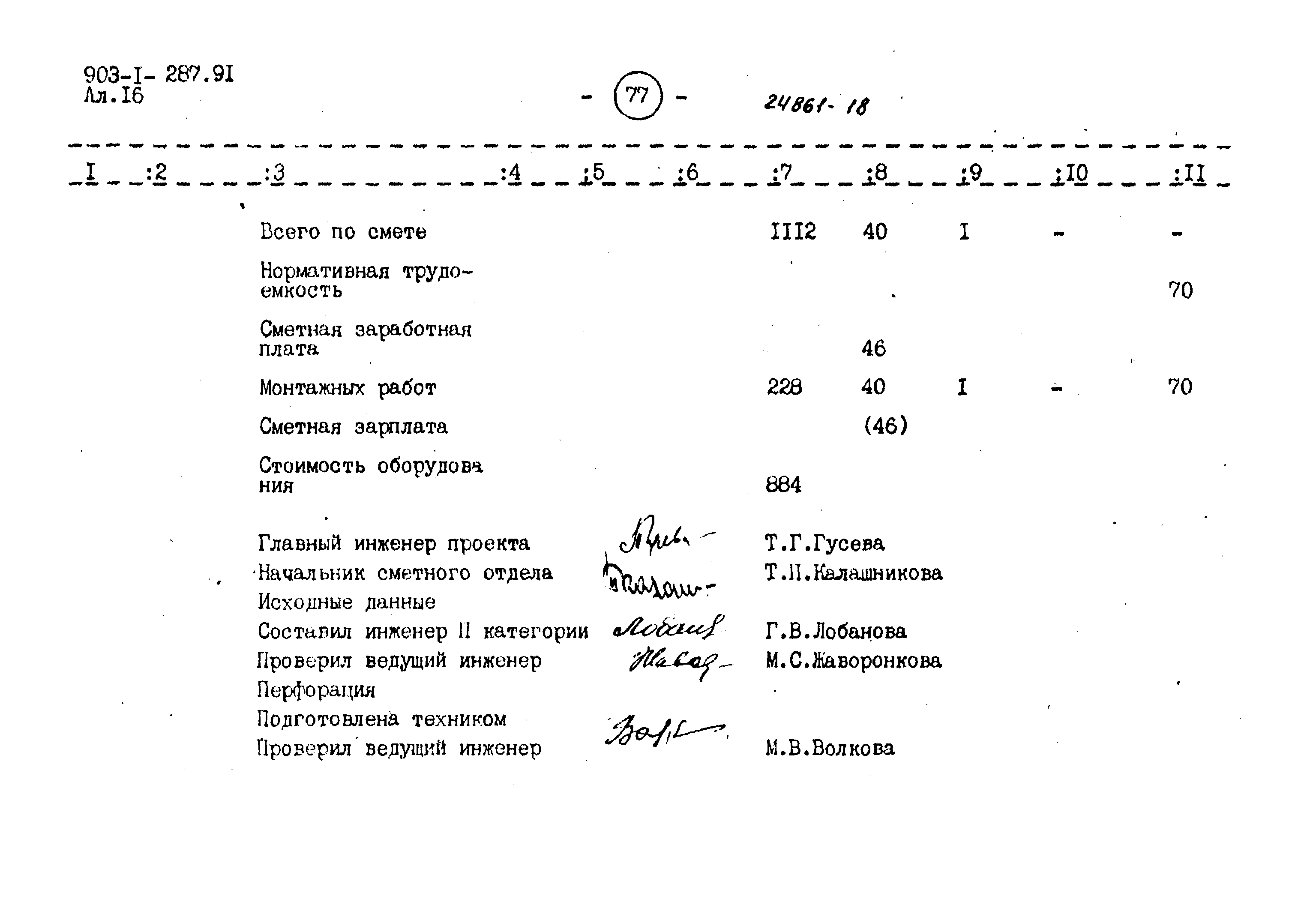 Типовой проект 903-1-287.91