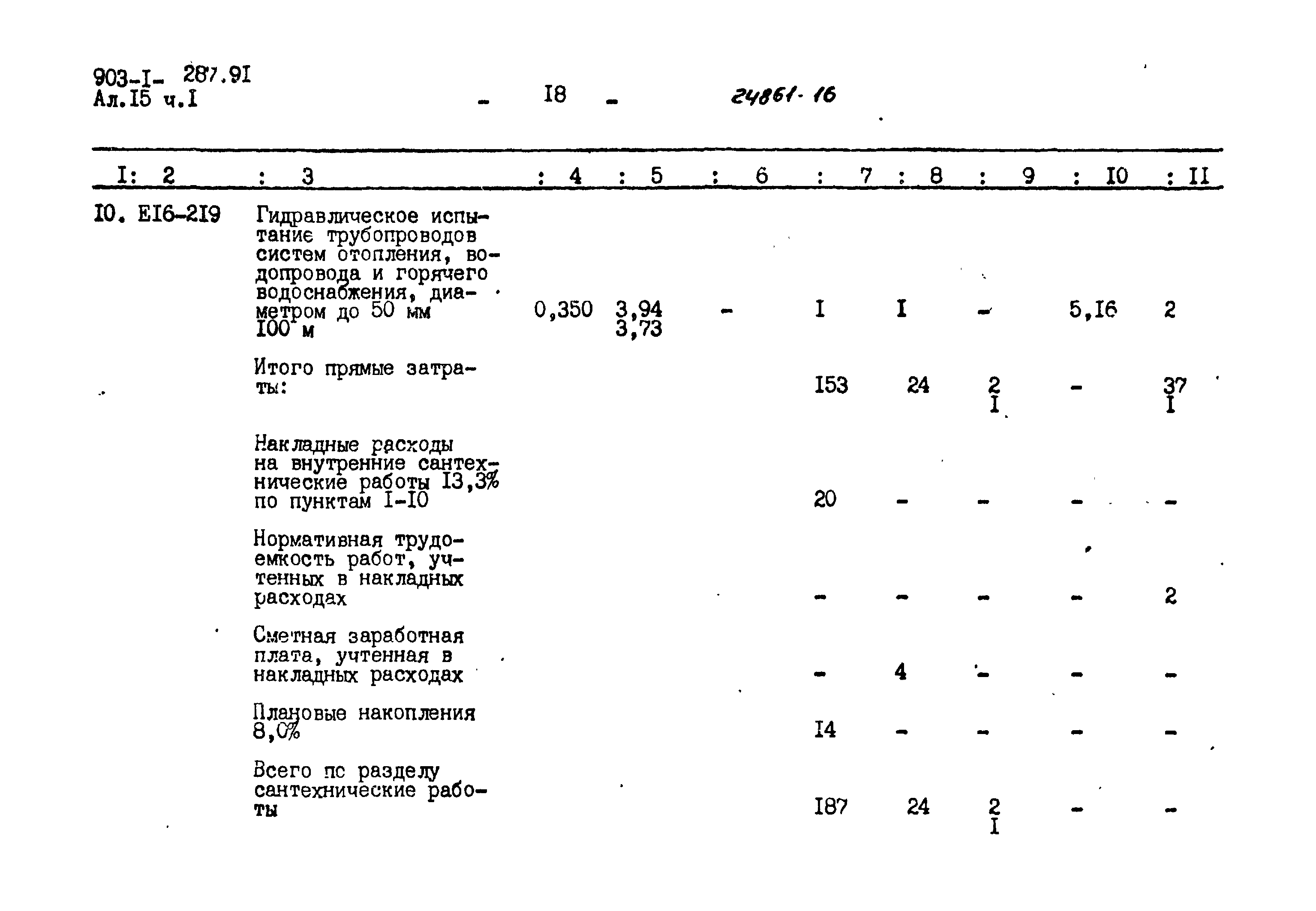 Типовой проект 903-1-287.91