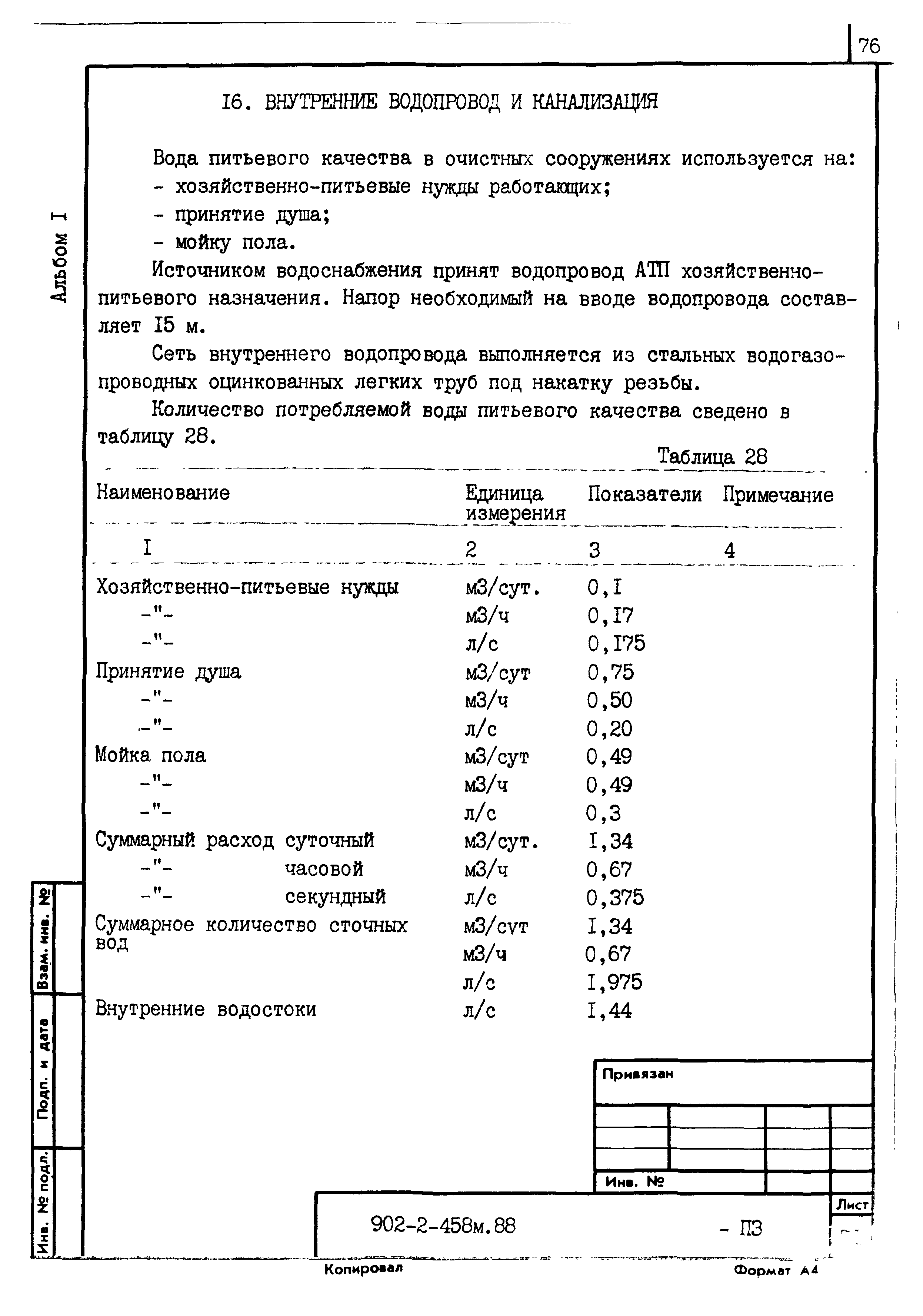 Типовой проект 902-2-458м.88