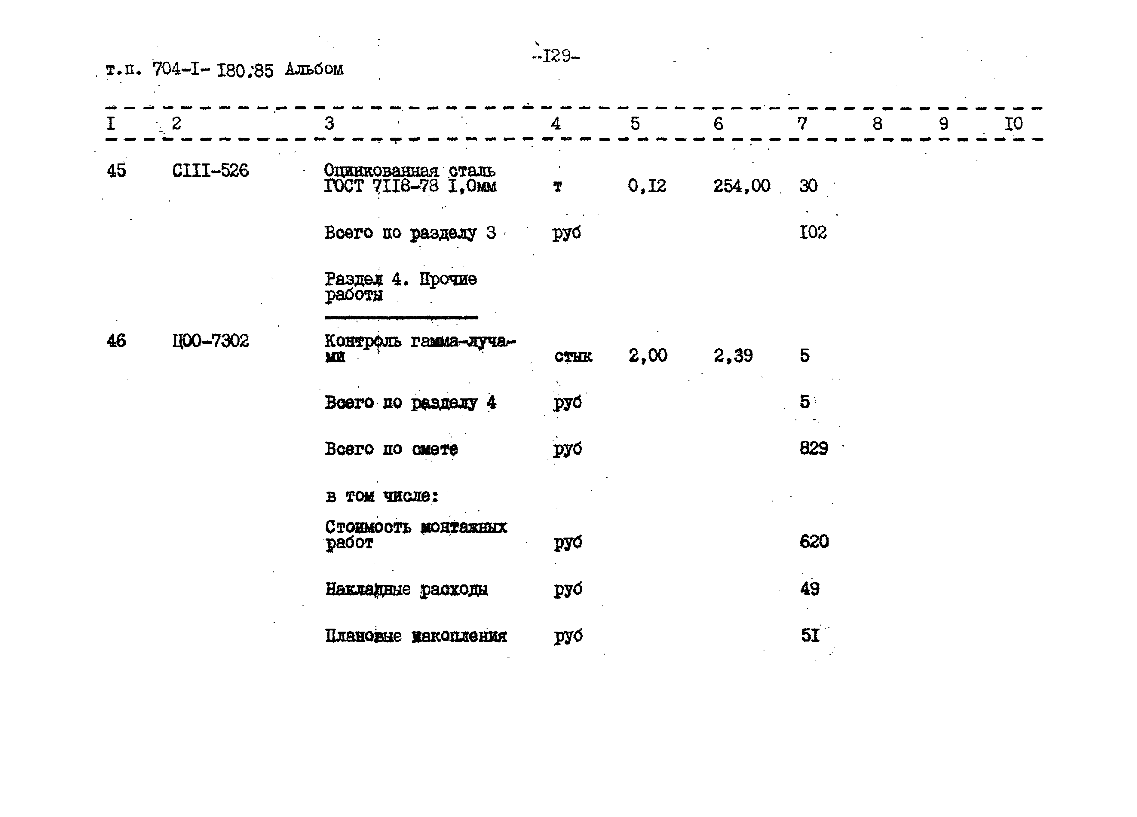 Типовой проект 704-1-180.85