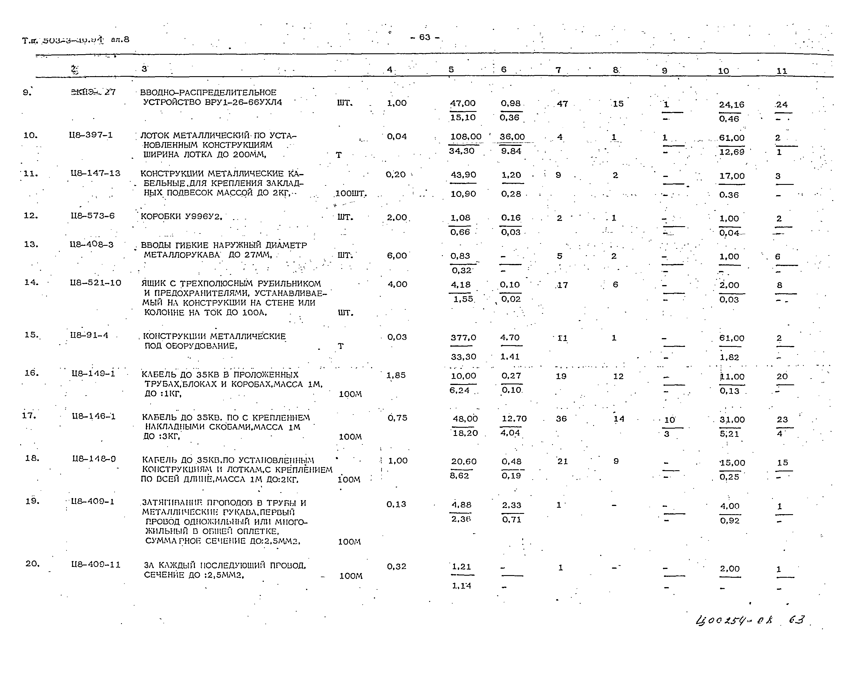 Типовой проект 503-3-36.94