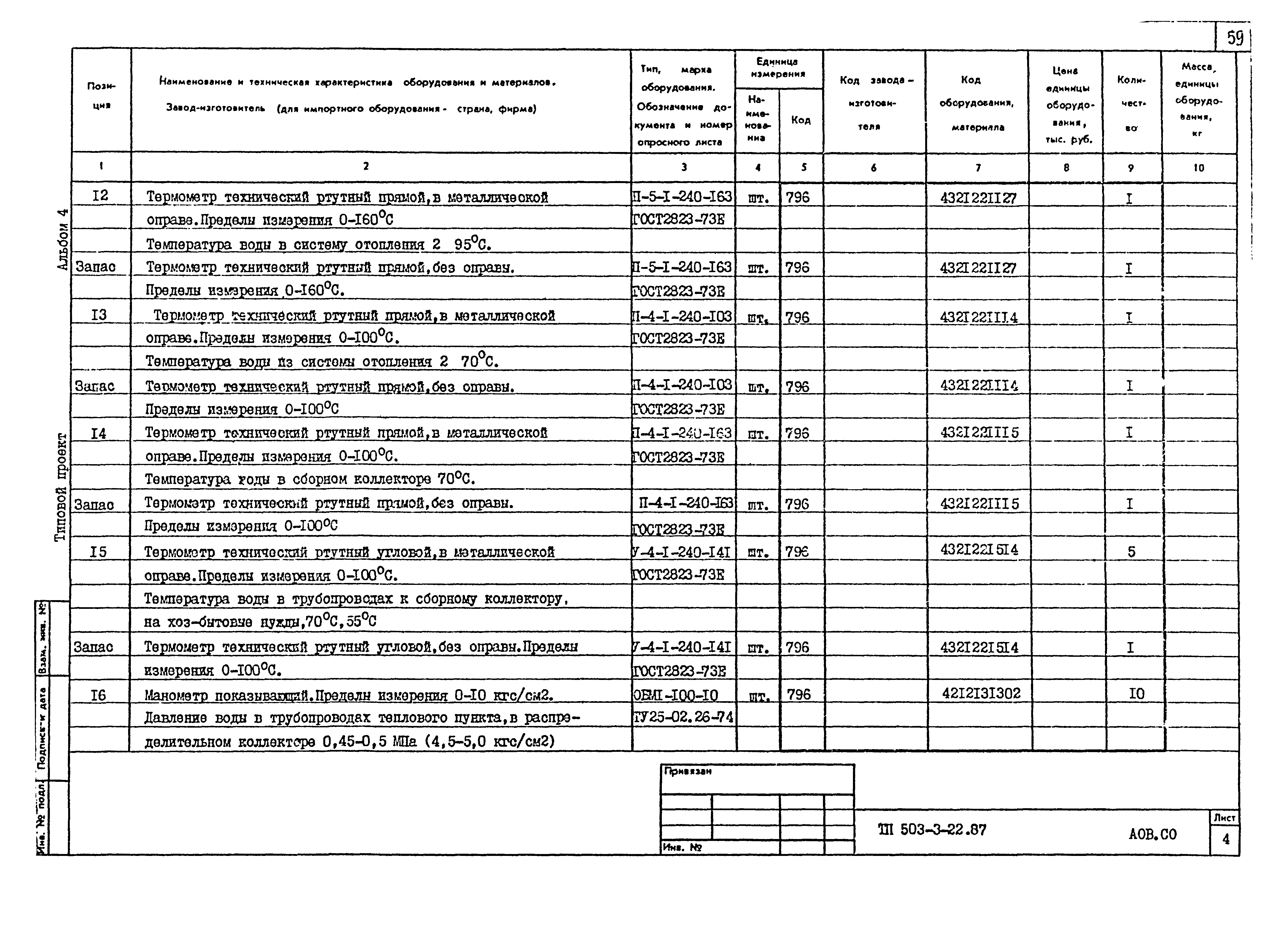 Типовой проект 503-3-22.87