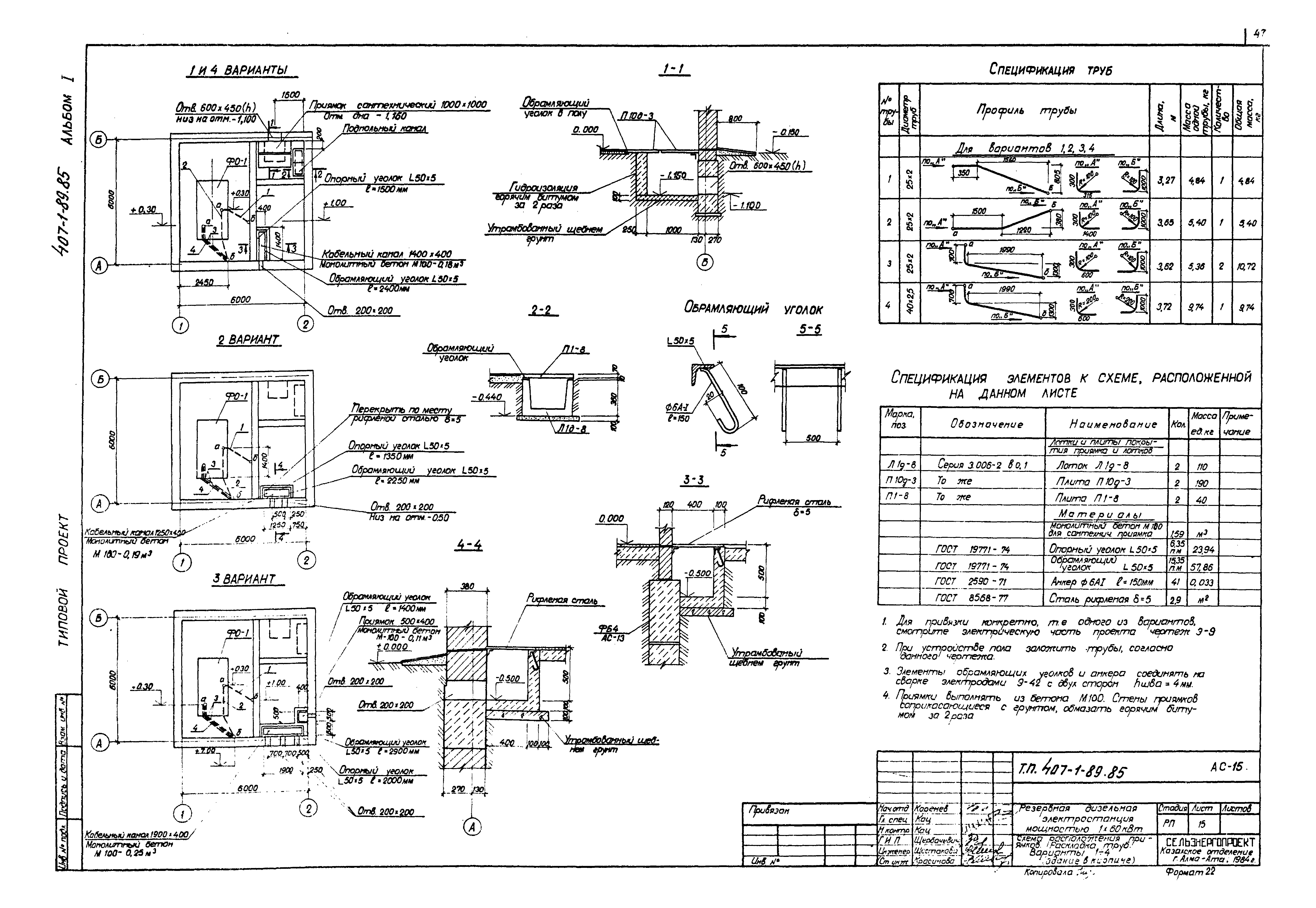 Типовой проект 407-1-89.85