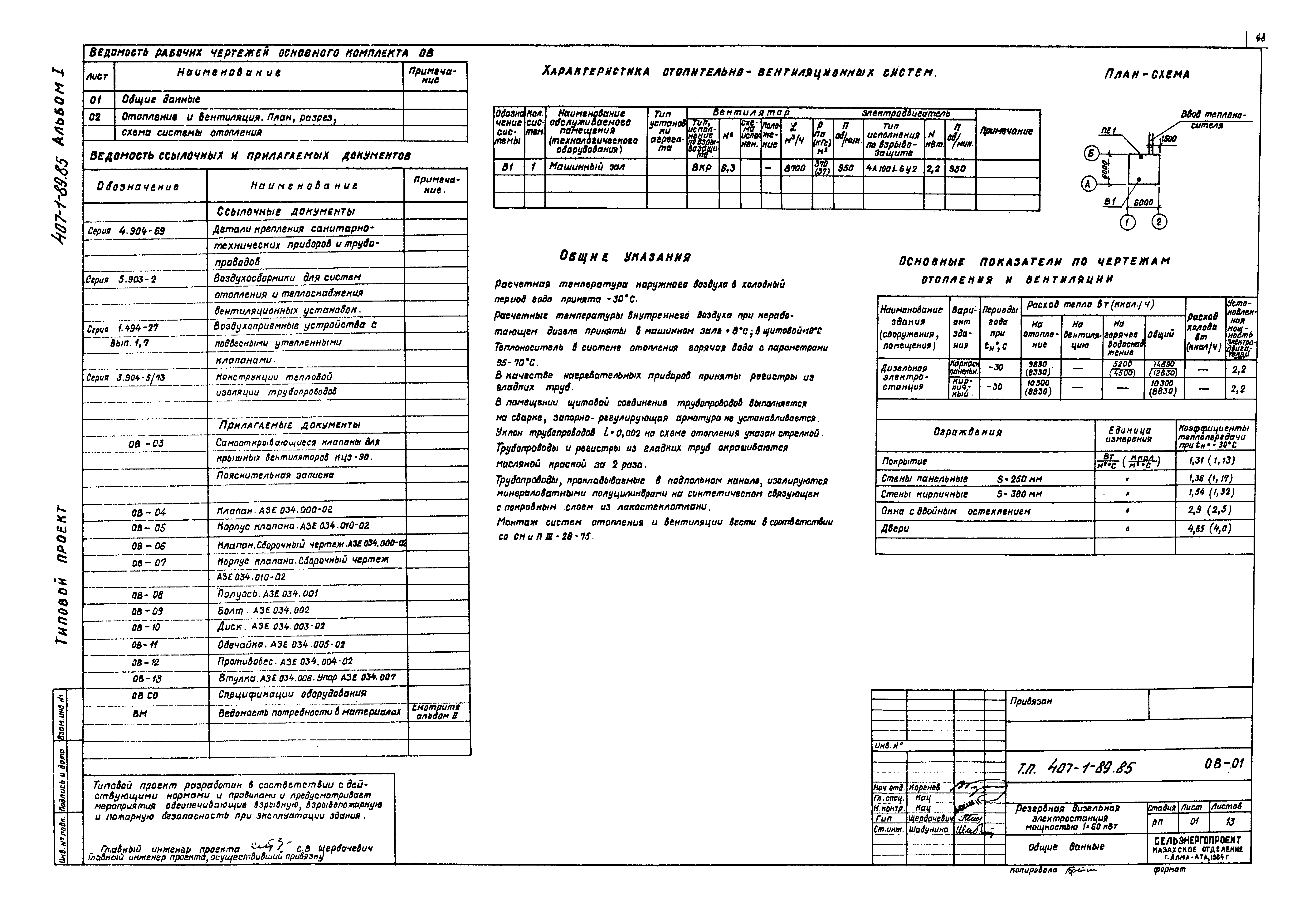 Типовой проект 407-1-89.85
