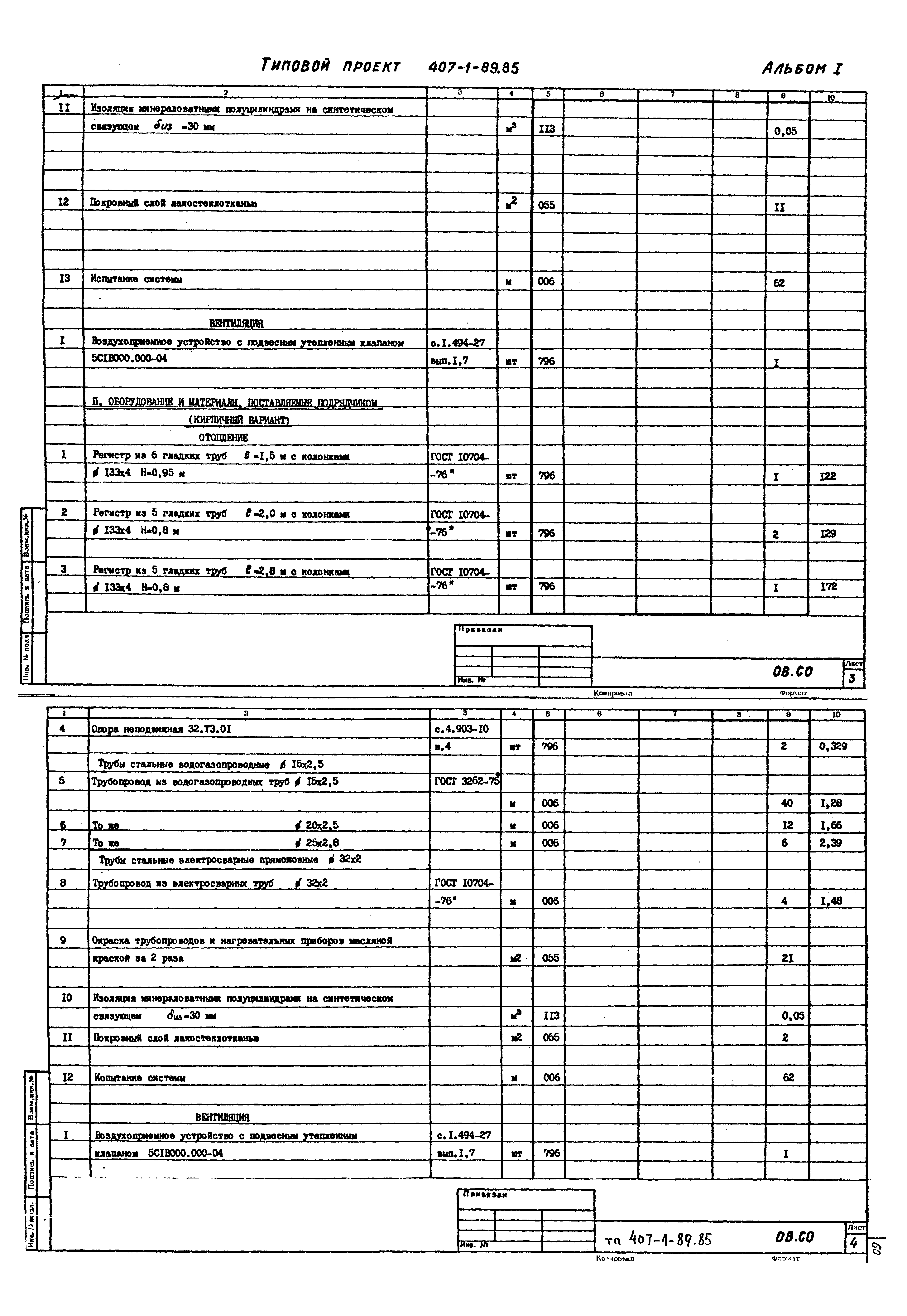 Типовой проект 407-1-89.85