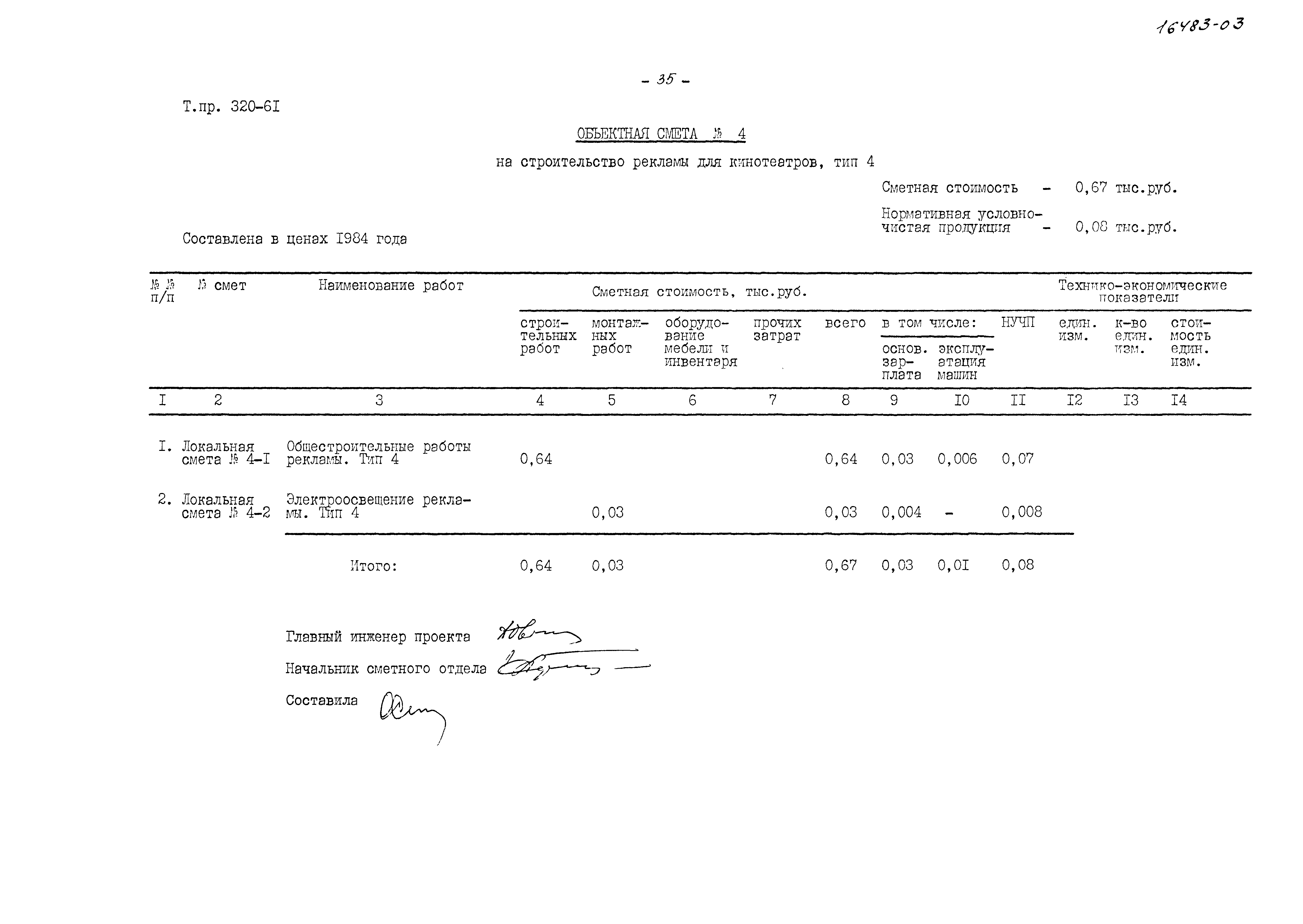 Типовой проект 320-61