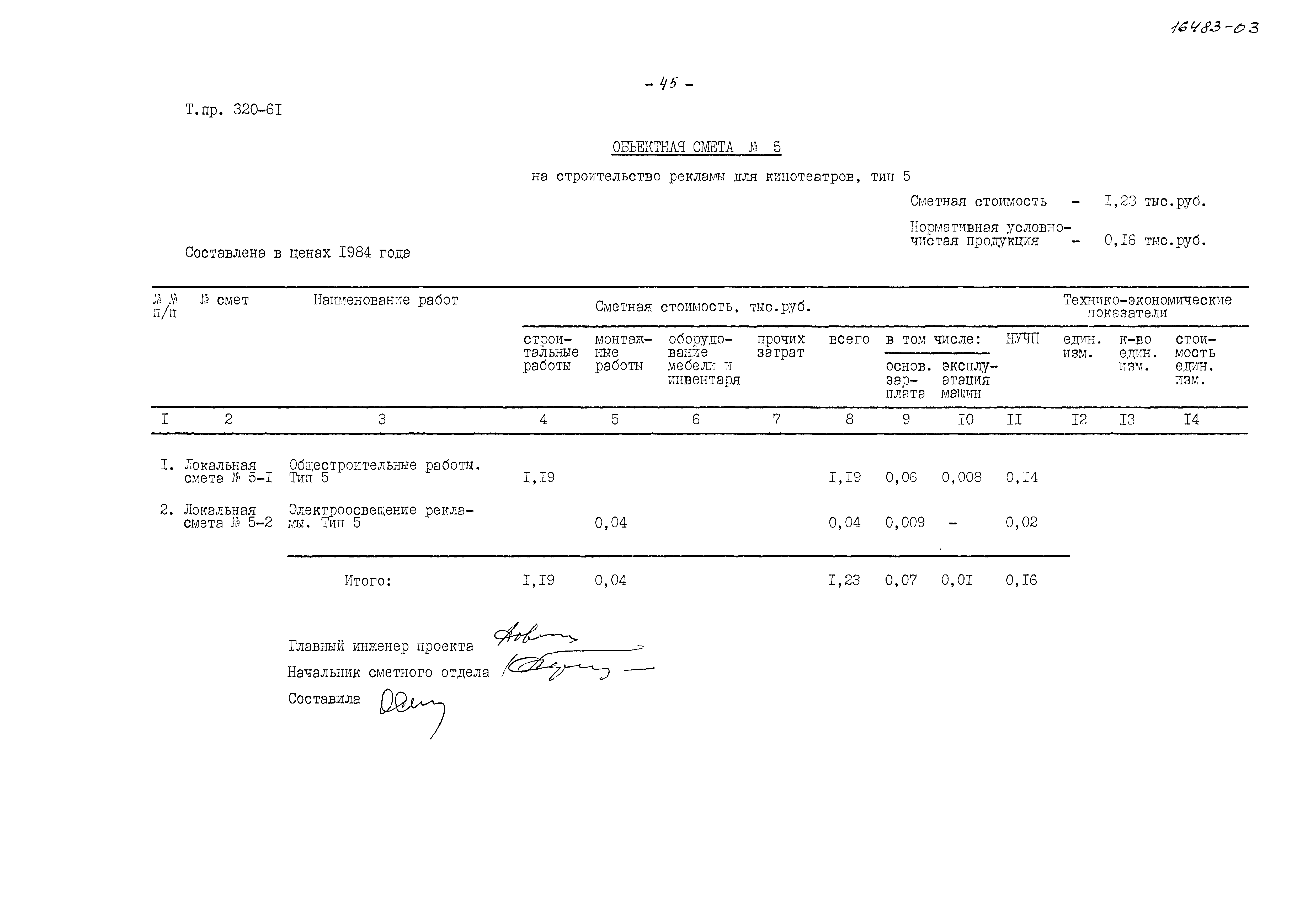 Типовой проект 320-61