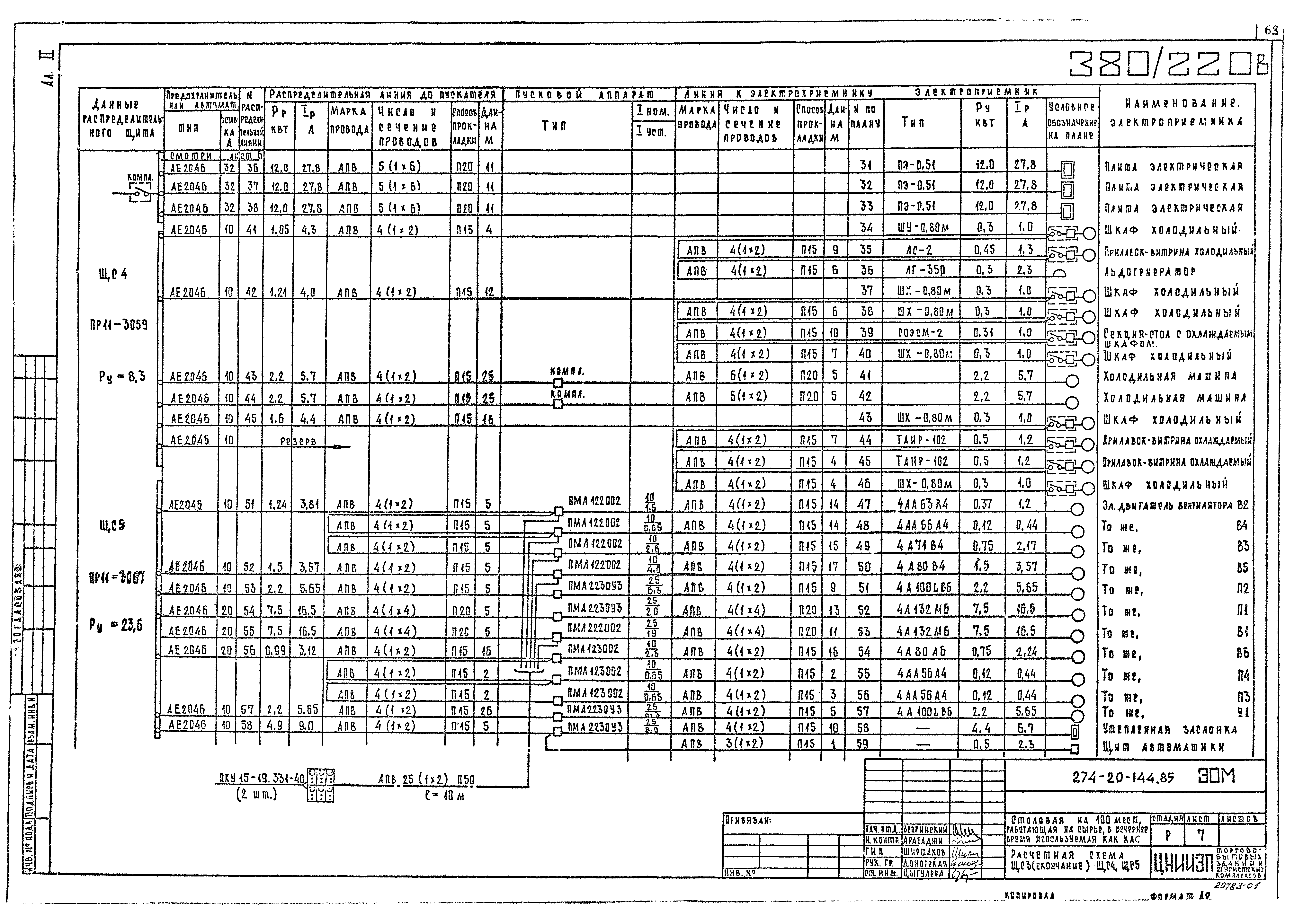 Типовой проект 274-20-144.85