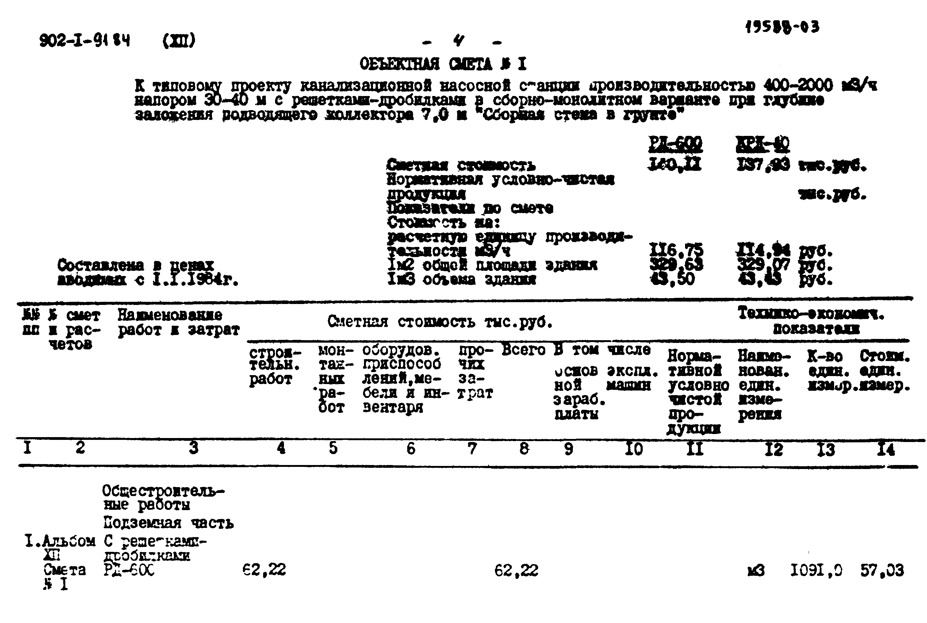 Типовой проект 902-1-91.84