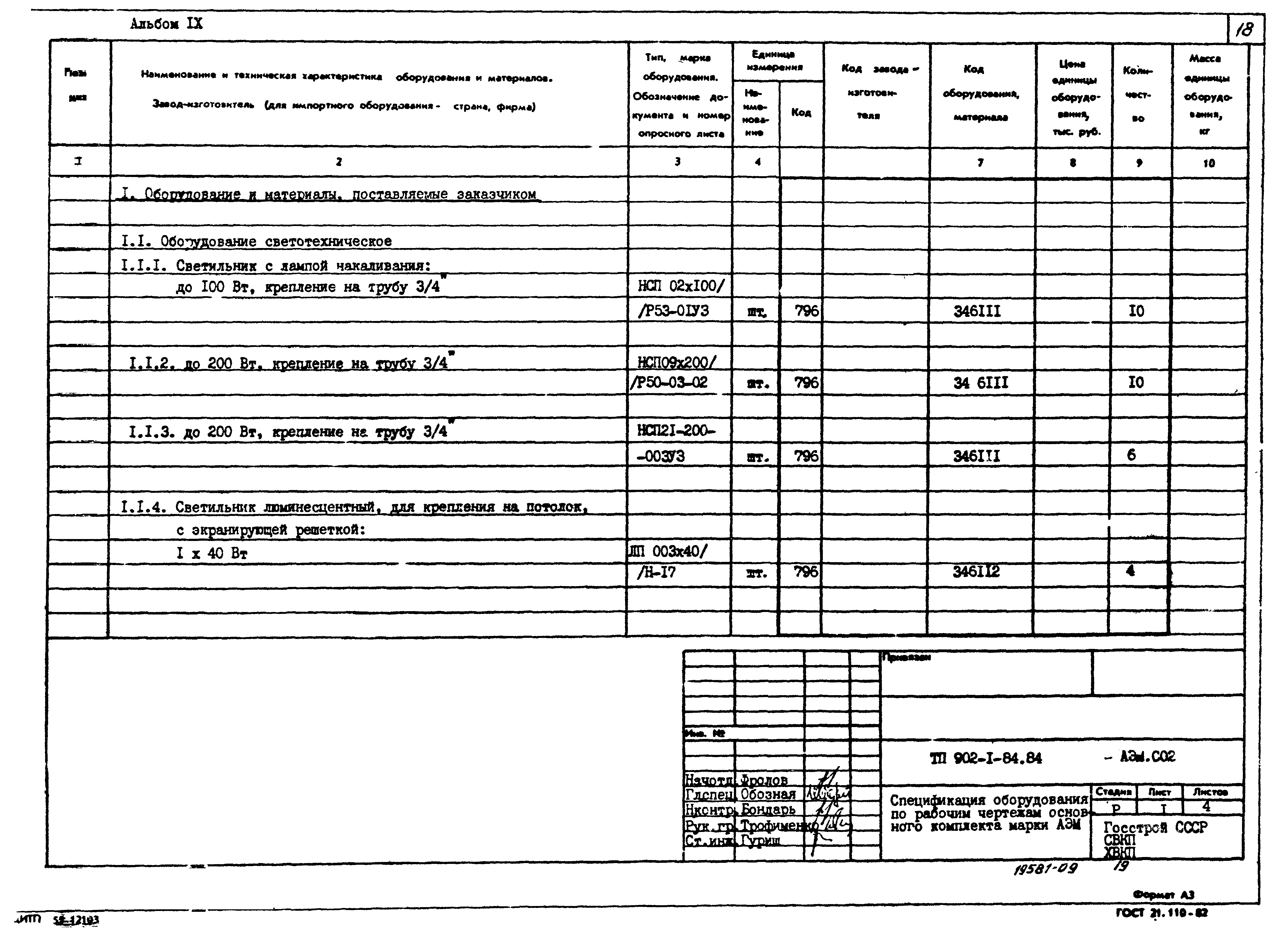 Типовой проект 902-1-91.84