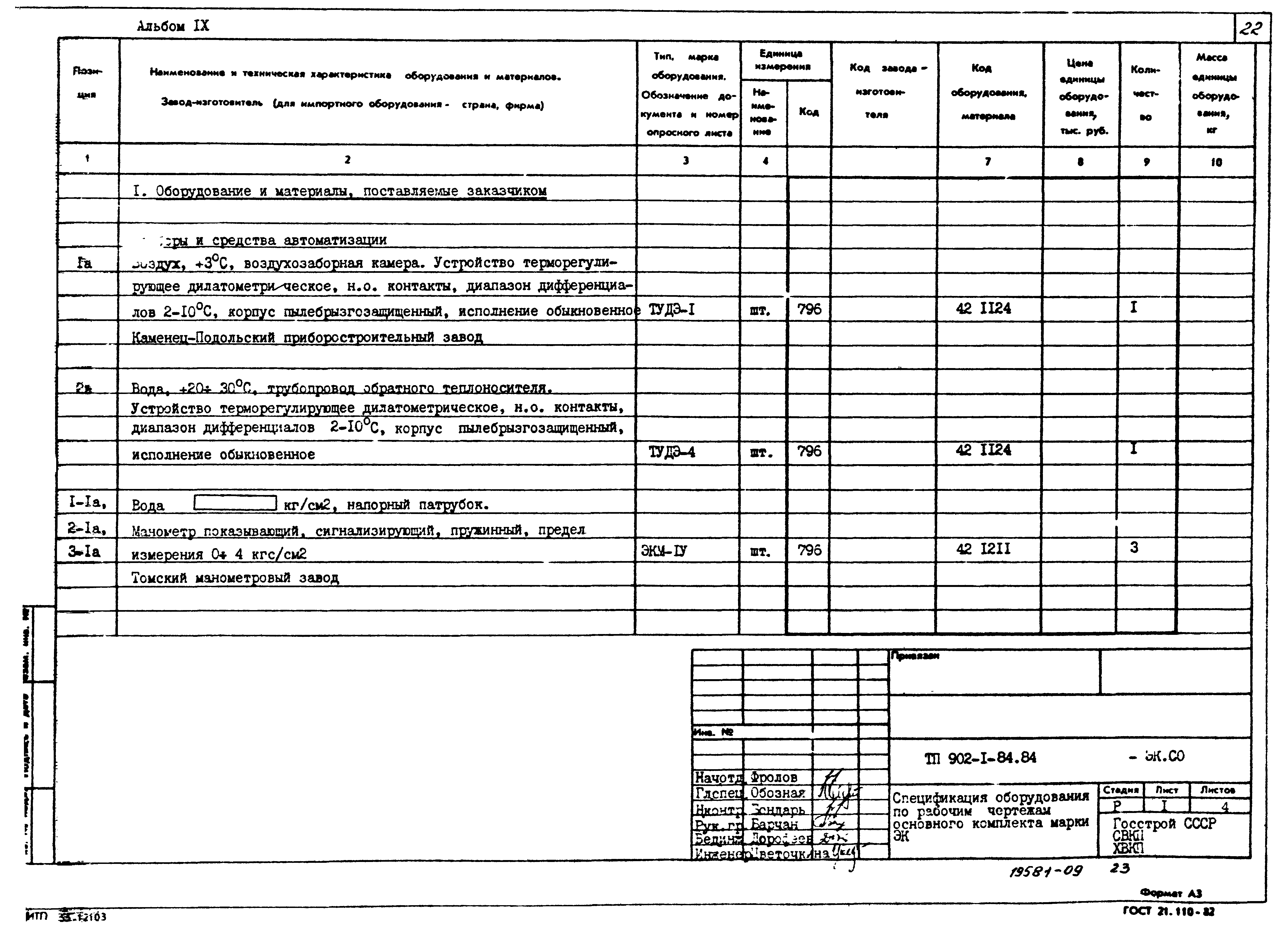 Типовой проект 902-1-91.84