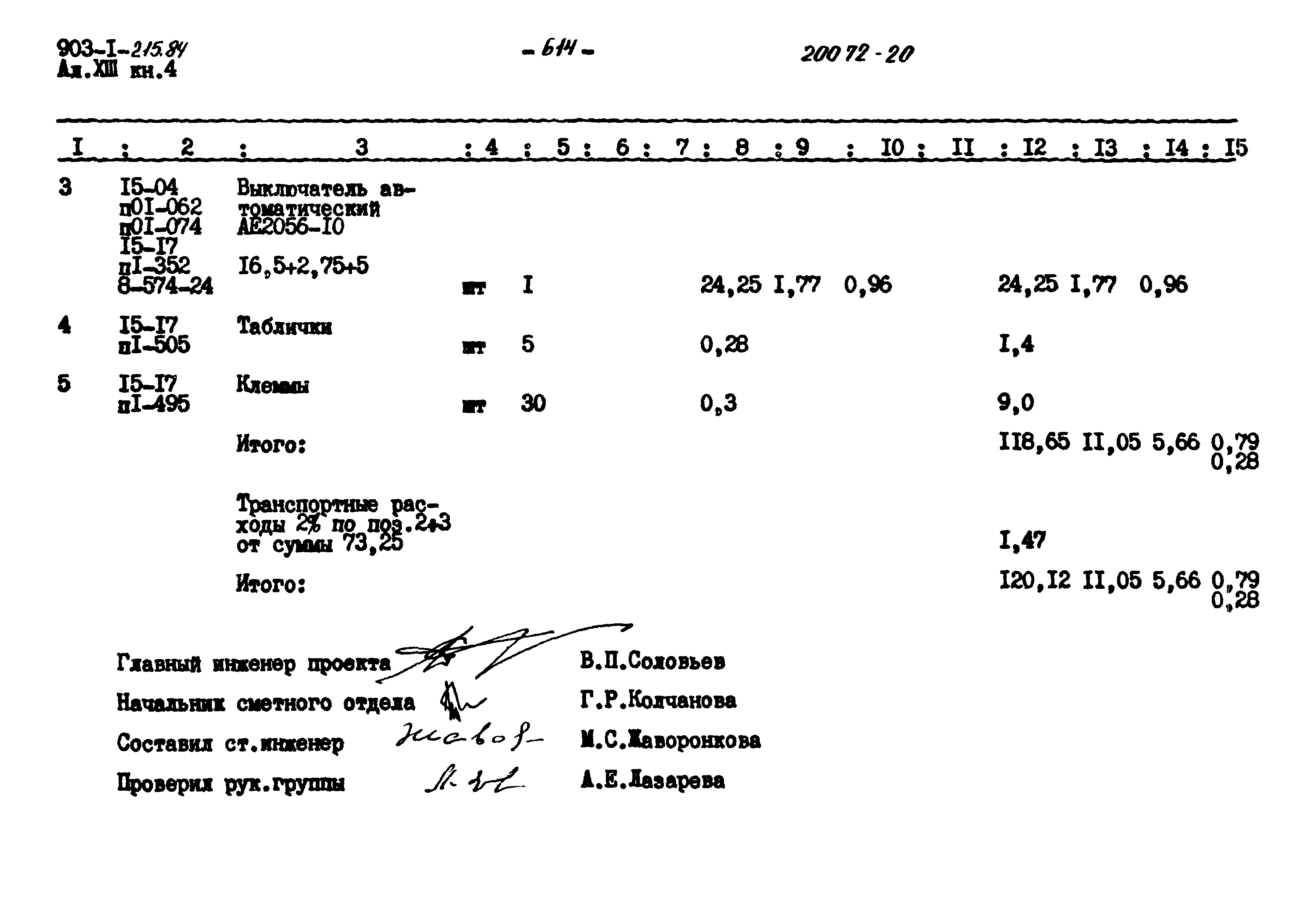 Типовой проект 903-1-215.84