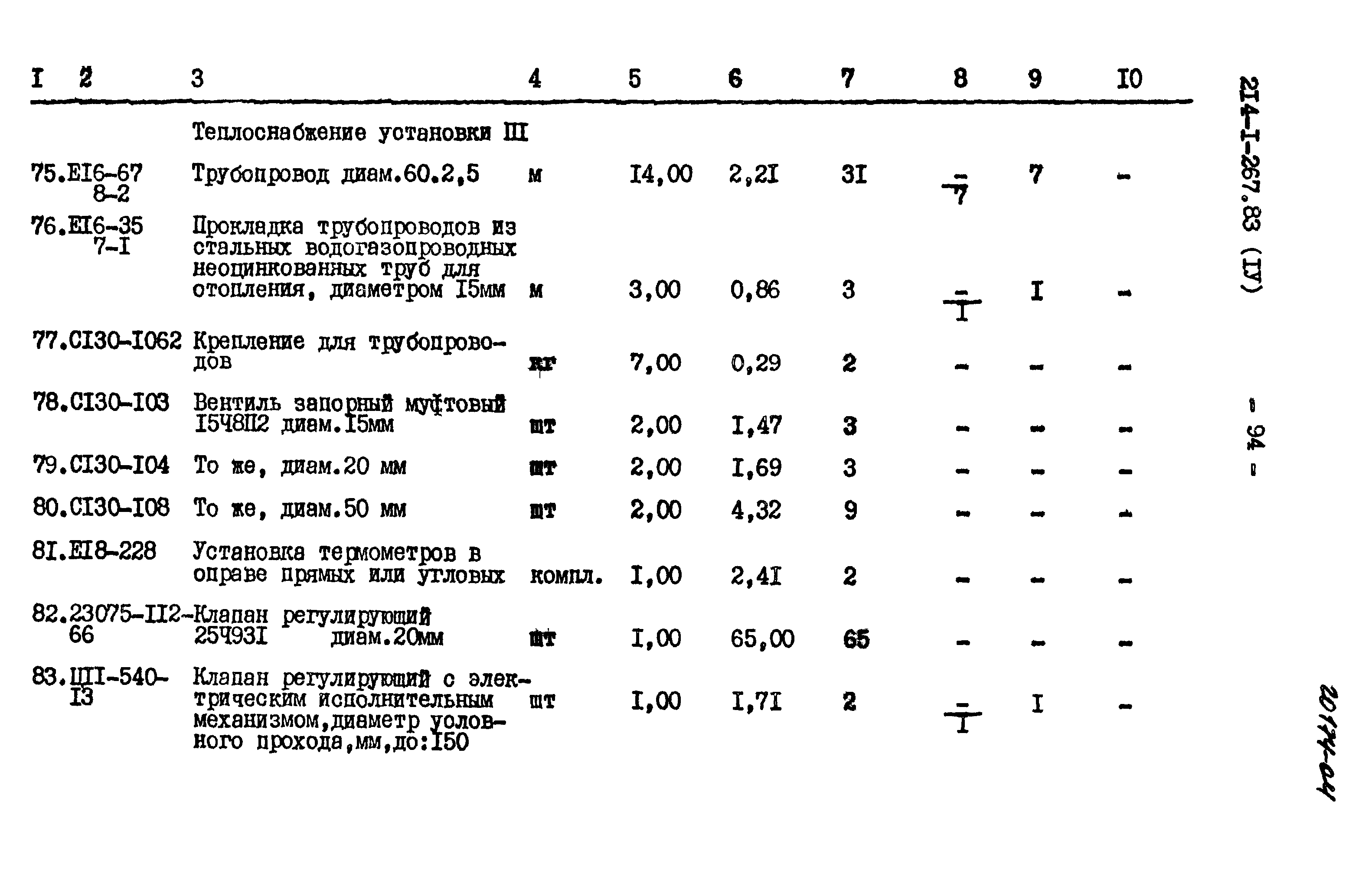 Типовой проект 214-1-267.83