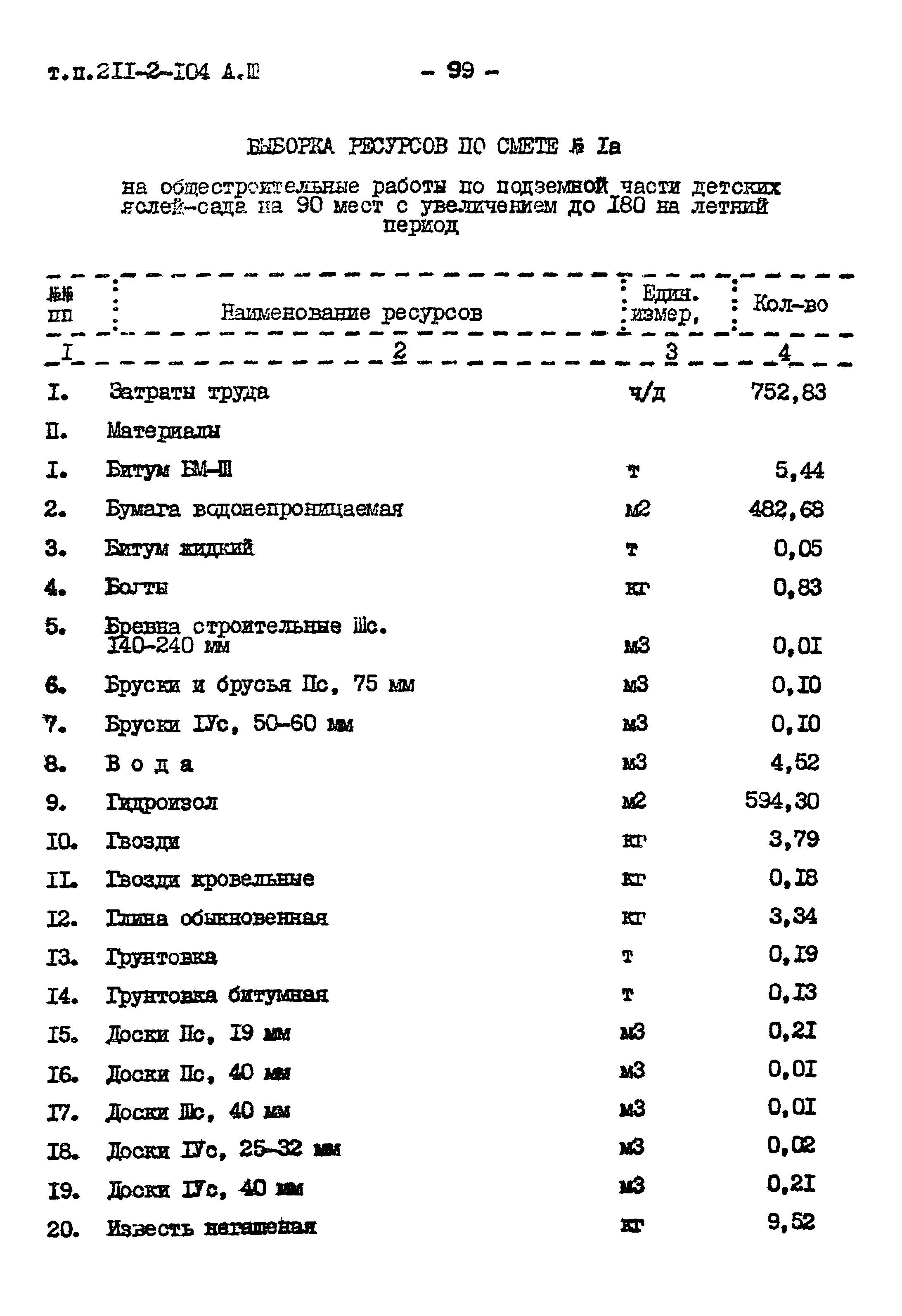 Типовой проект 211-2-104