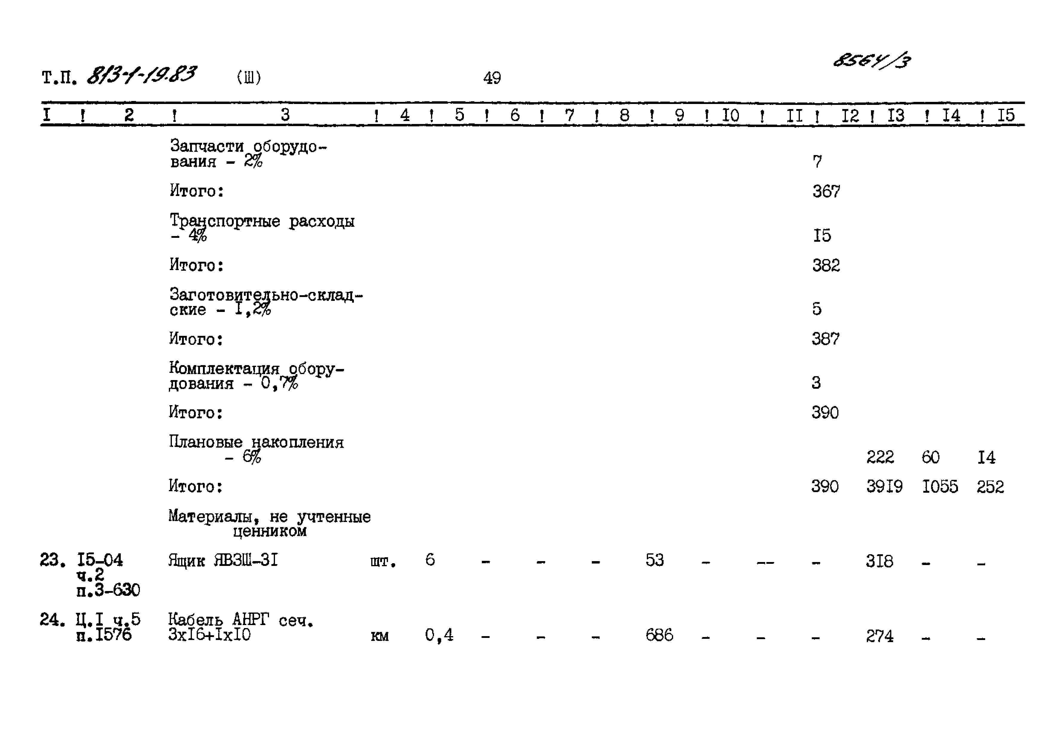 Типовой проект 813-1-19.83