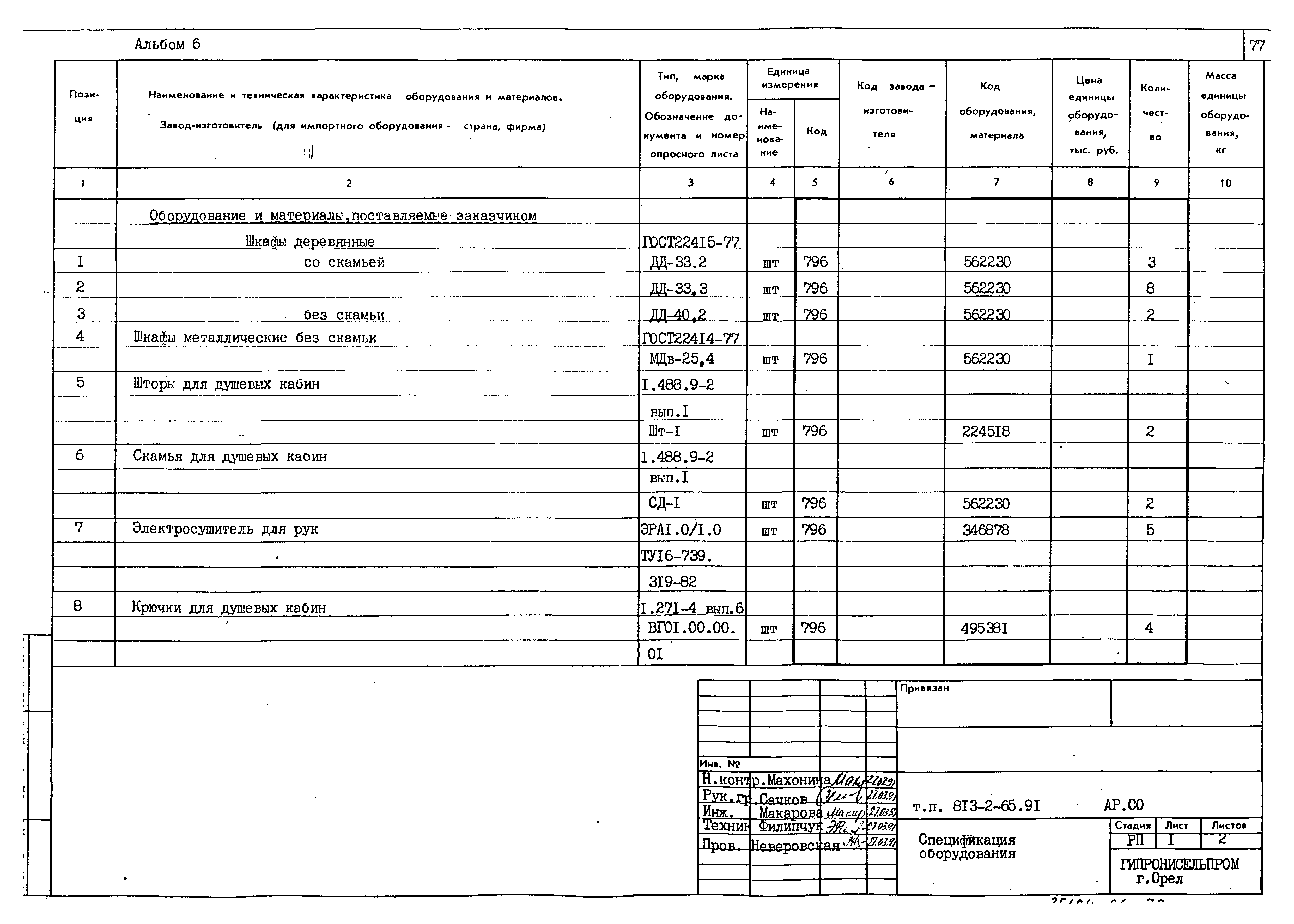 Типовой проект 813-2-65.91