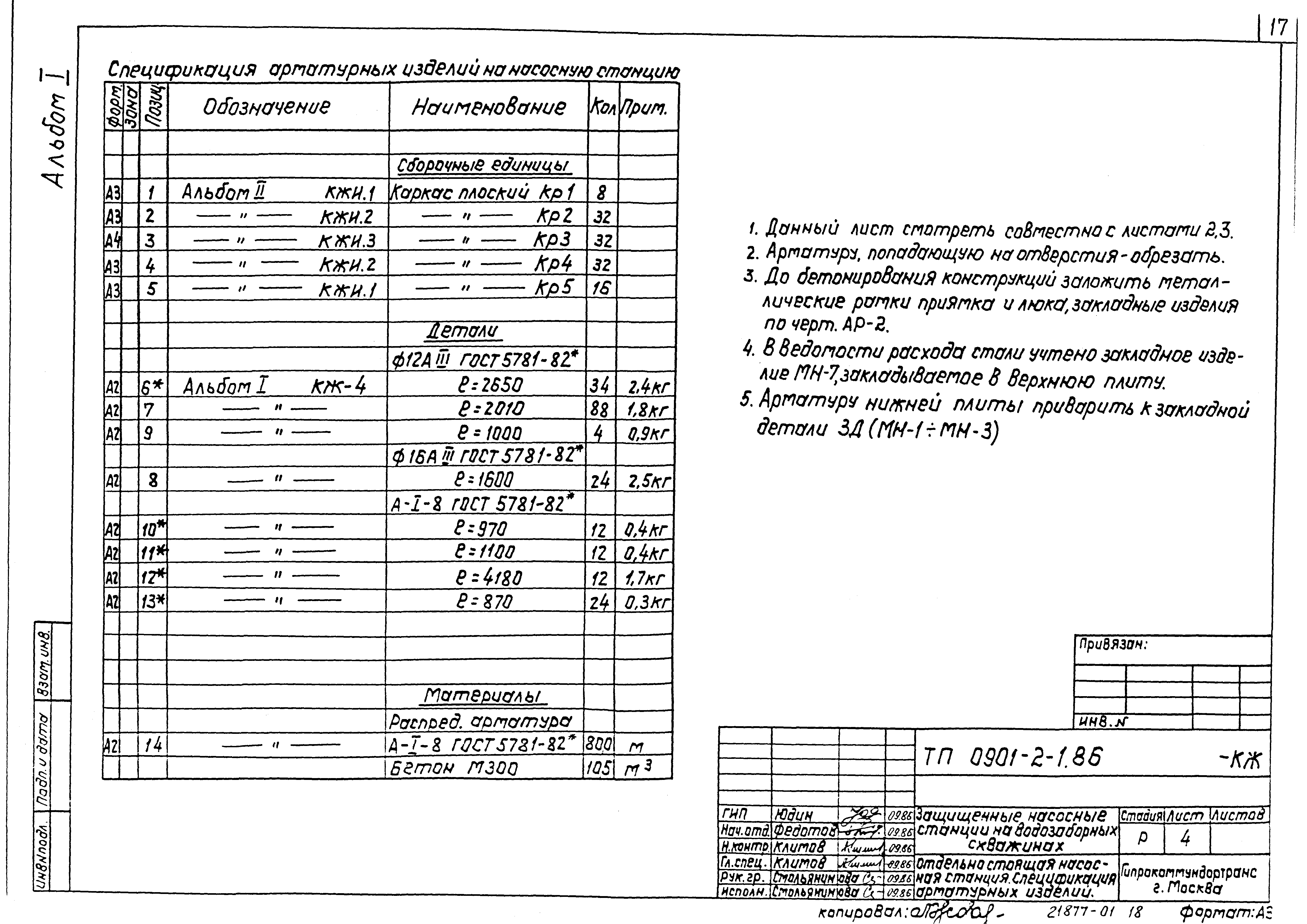 Типовой проект 0901-2-1.86